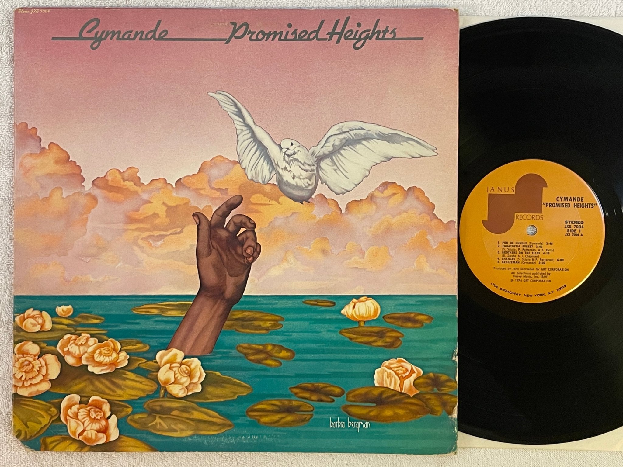 Omslagsbild för skivan CYMANDE promised heights LP -74 US JANUS jxs 7004 ** AMAZING ALBUM **
