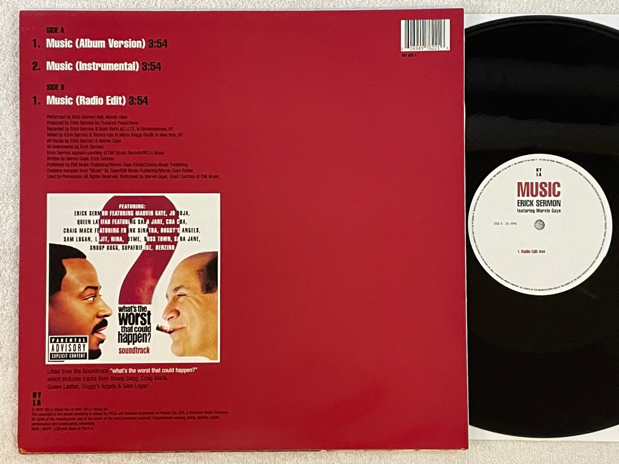 Omslagsbild för skivan ERICK SERMON Music 12"single 2001 UK POLYDOR 497 622-1