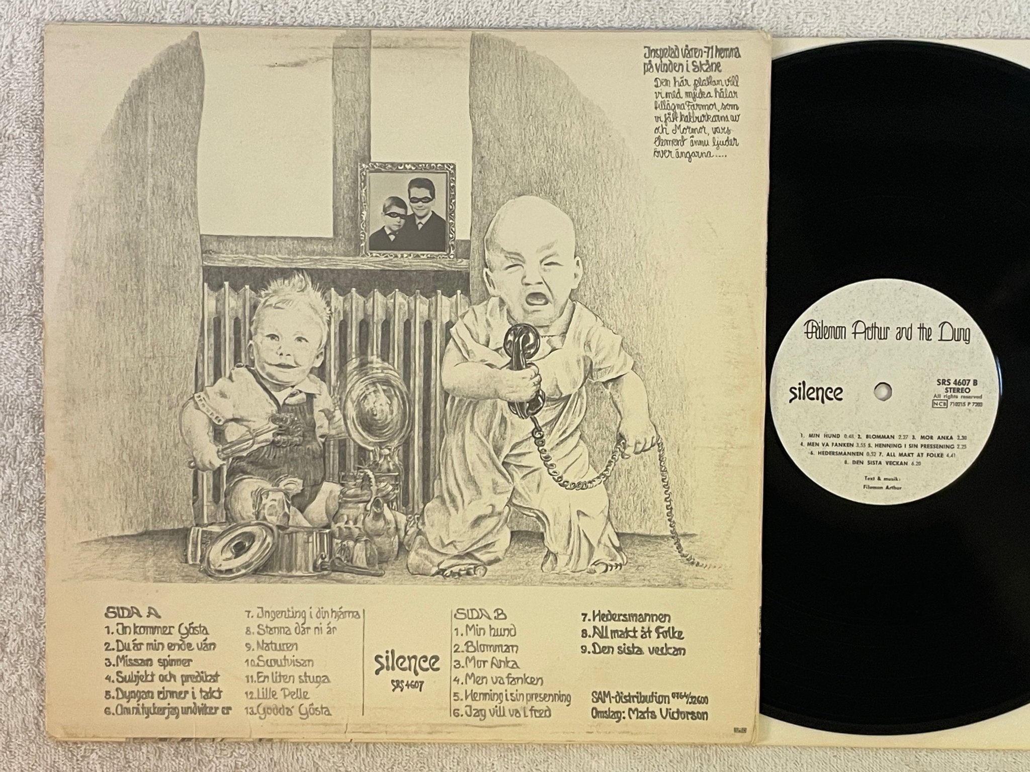 Omslagsbild för skivan PHILEMON ARTHUR AND THE DUNG s/t LP -72 Swe SILENCE SRS 4607