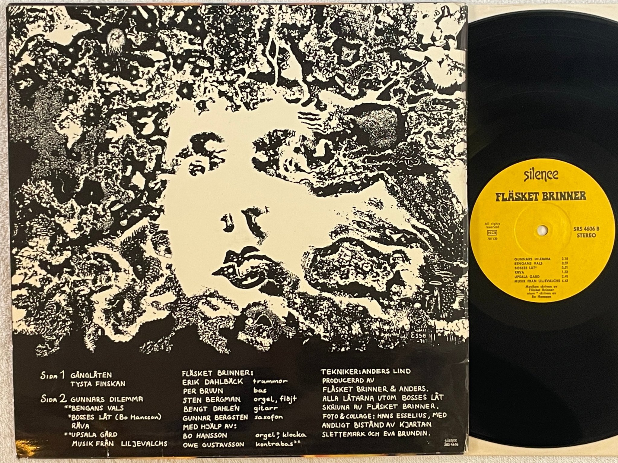 Omslagsbild för skivan FLÄSKET BRINNER s/t LP re Swe SILENCE SRS 4606 