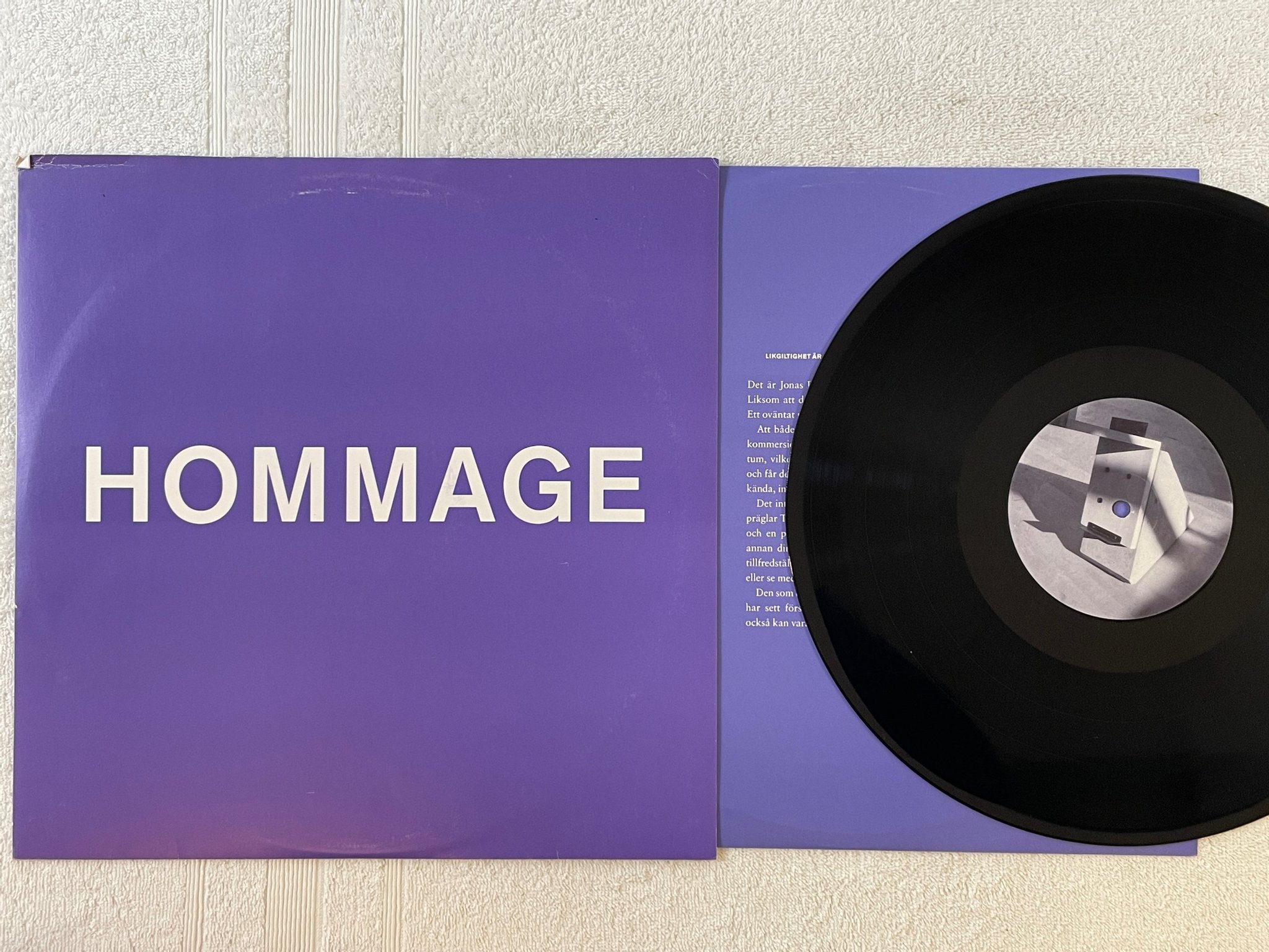 Omslagsbild för skivan TOM WOLGERS hommage 12" mini album IVM 17 electronic ** RARE **