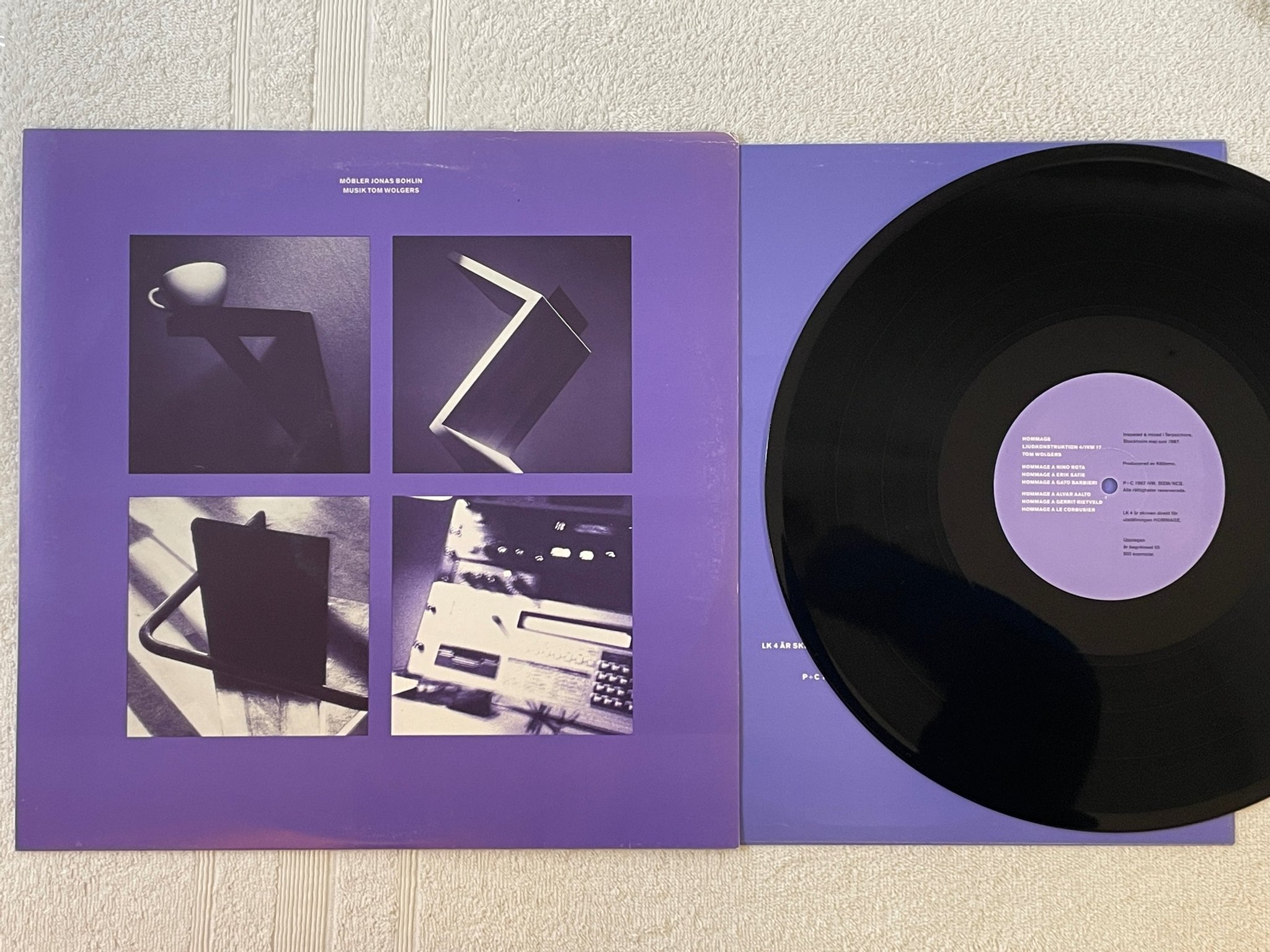 Omslagsbild för skivan TOM WOLGERS hommage 12" mini album IVM 17 electronic ** RARE **