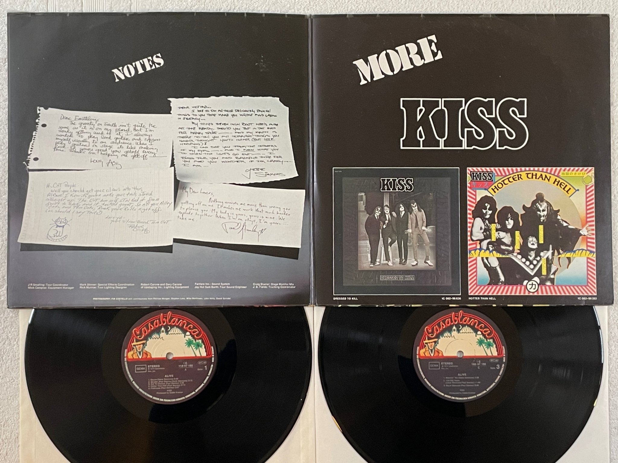 Omslagsbild för skivan KISS alive! 2xLP -75 Ger CASABLANCA 1C 188-97185/86