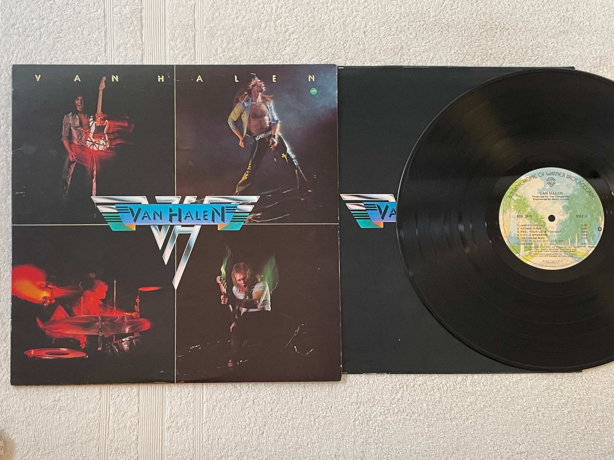 Omslagsbild för skivan VAN HALEN s/t LP -78 US WARNER BSK 3075