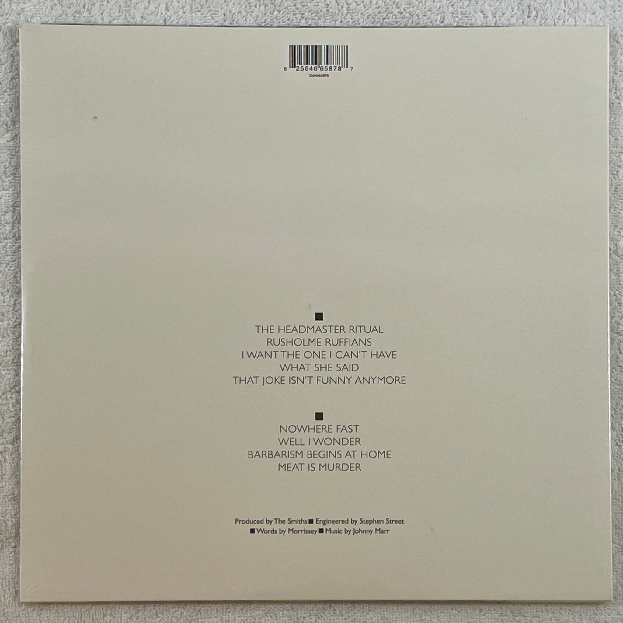Omslagsbild för skivan THE SMITHS Meat Is Murder LP RE 2012 RHINO 2564665878 Still Sealed