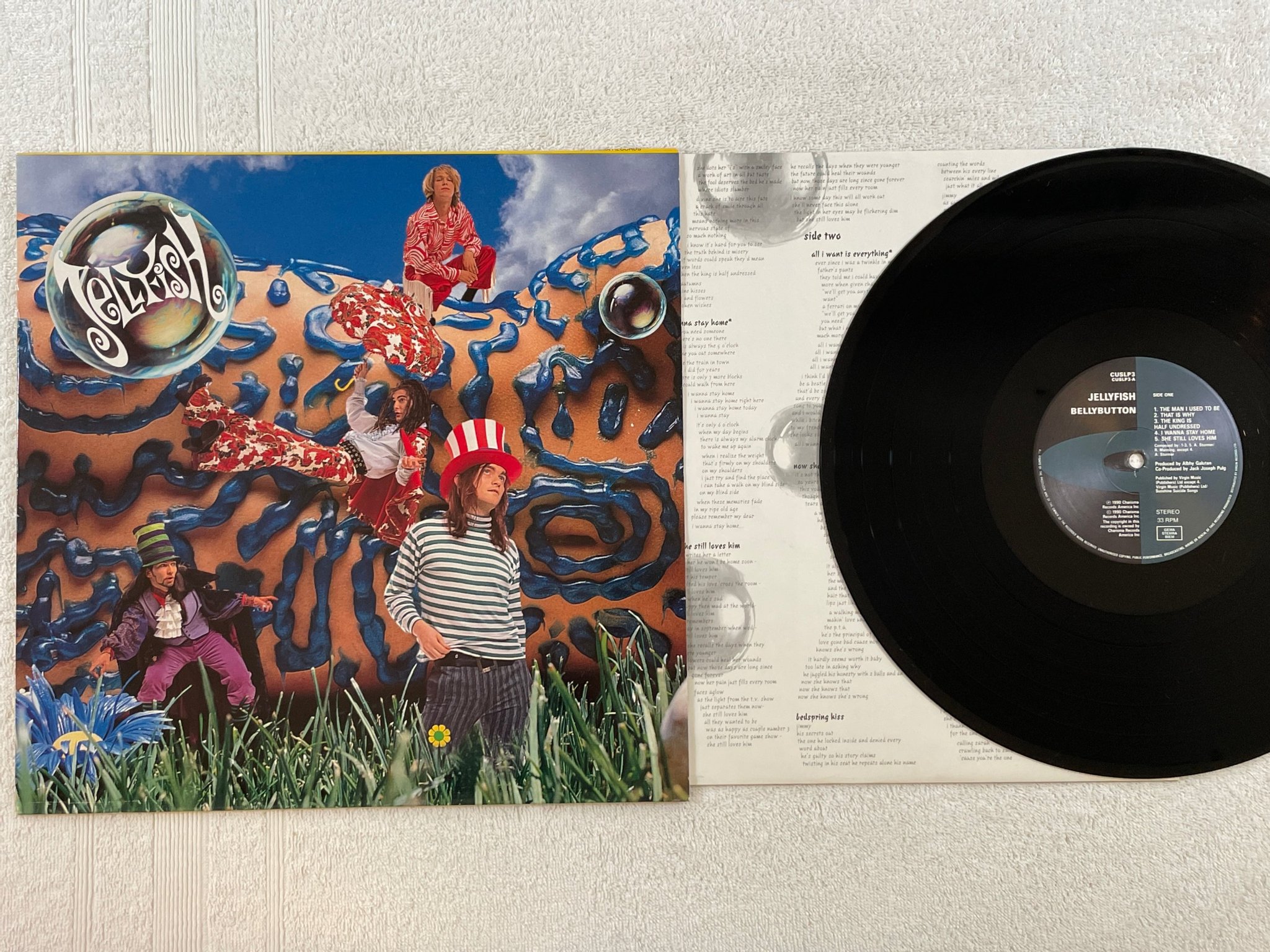 Omslagsbild för skivan JELLYFISH bellybutton LP -90 CHARISMA CUSLP 3 ** CLASSIC **