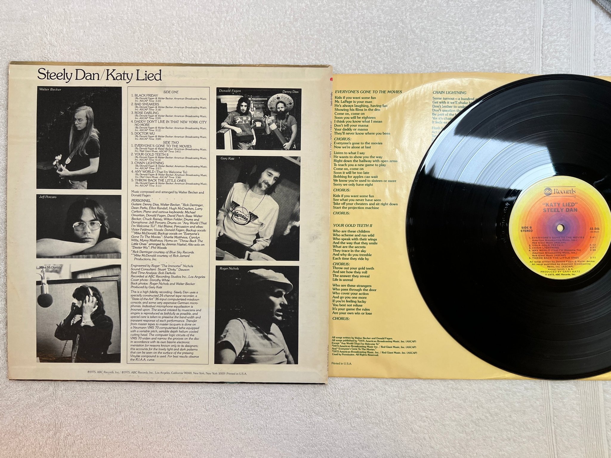 Omslagsbild för skivan STEELY DAN katy dan LP -75 US ABC AB-846