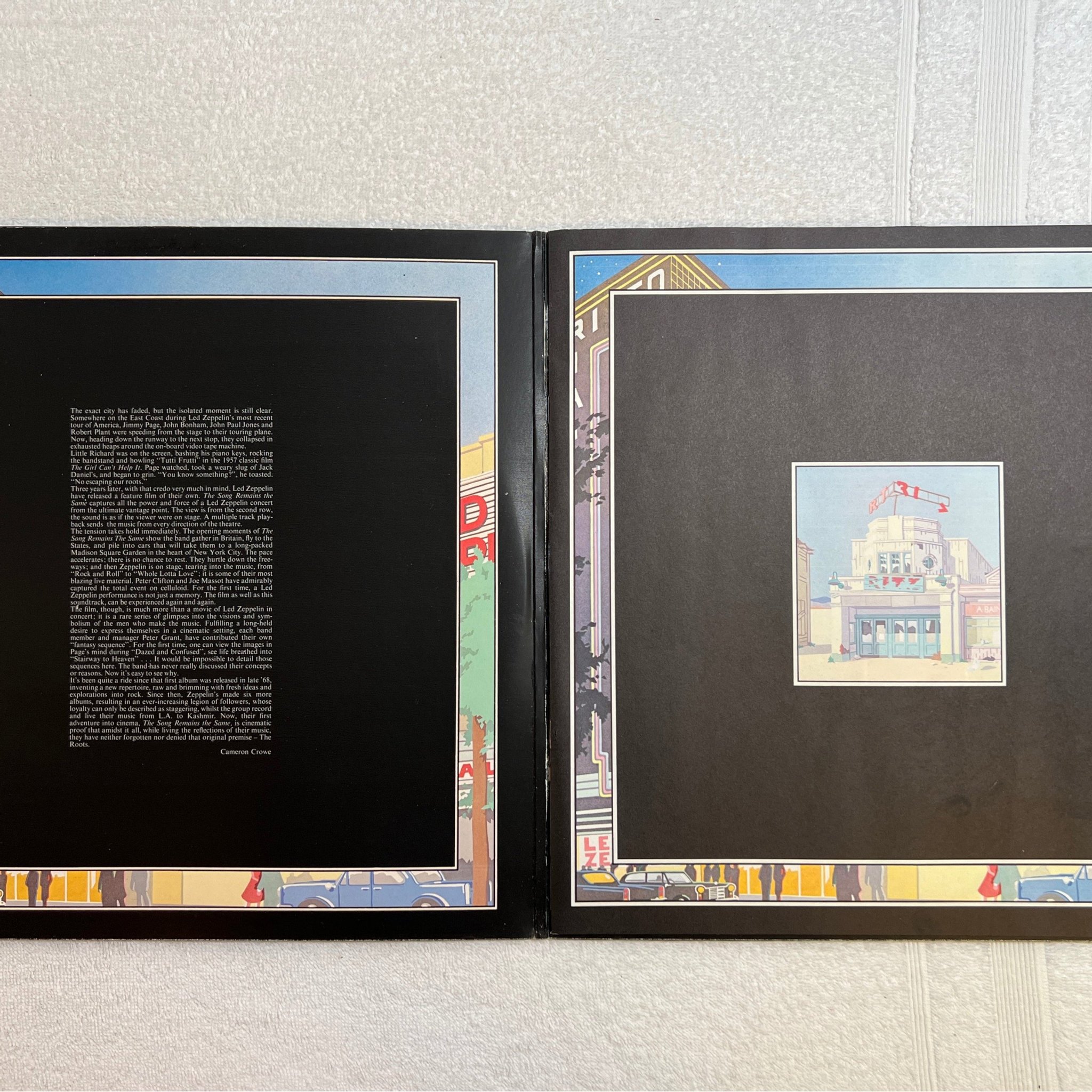 Omslagsbild för skivan LED ZEPPELIN the song remains the same 2xLP -76 US SWAN SONG SS 2-201