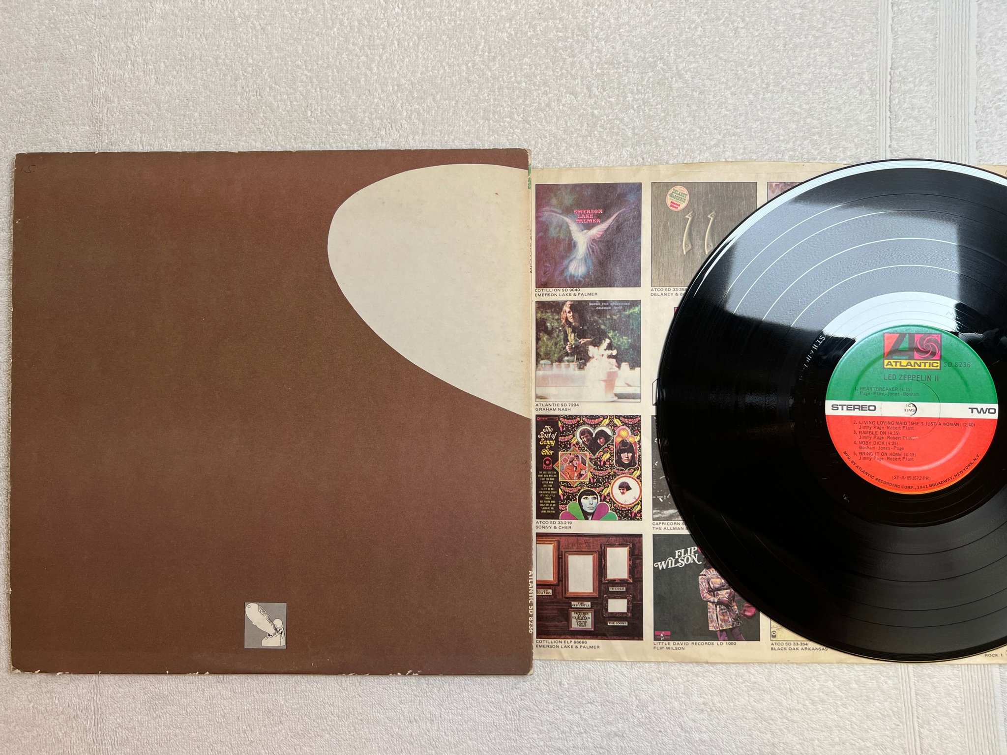 Omslagsbild för skivan LED ZEPPELIN II LP US ATLANTIC SD 8236