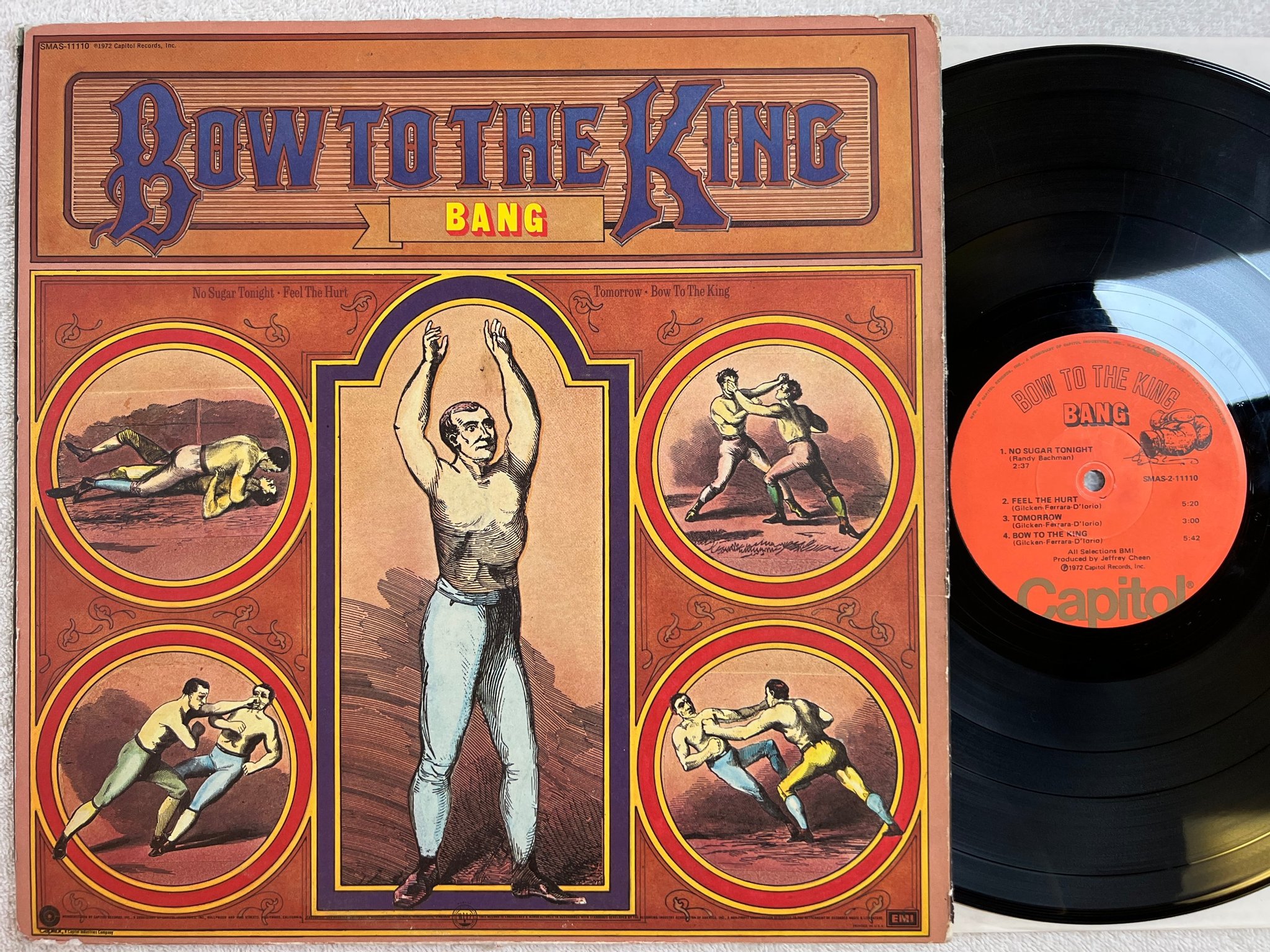 Omslagsbild för skivan BANG Mother / Bow To The King LP -72 US CAPITOL SMAS 11110 hard rock