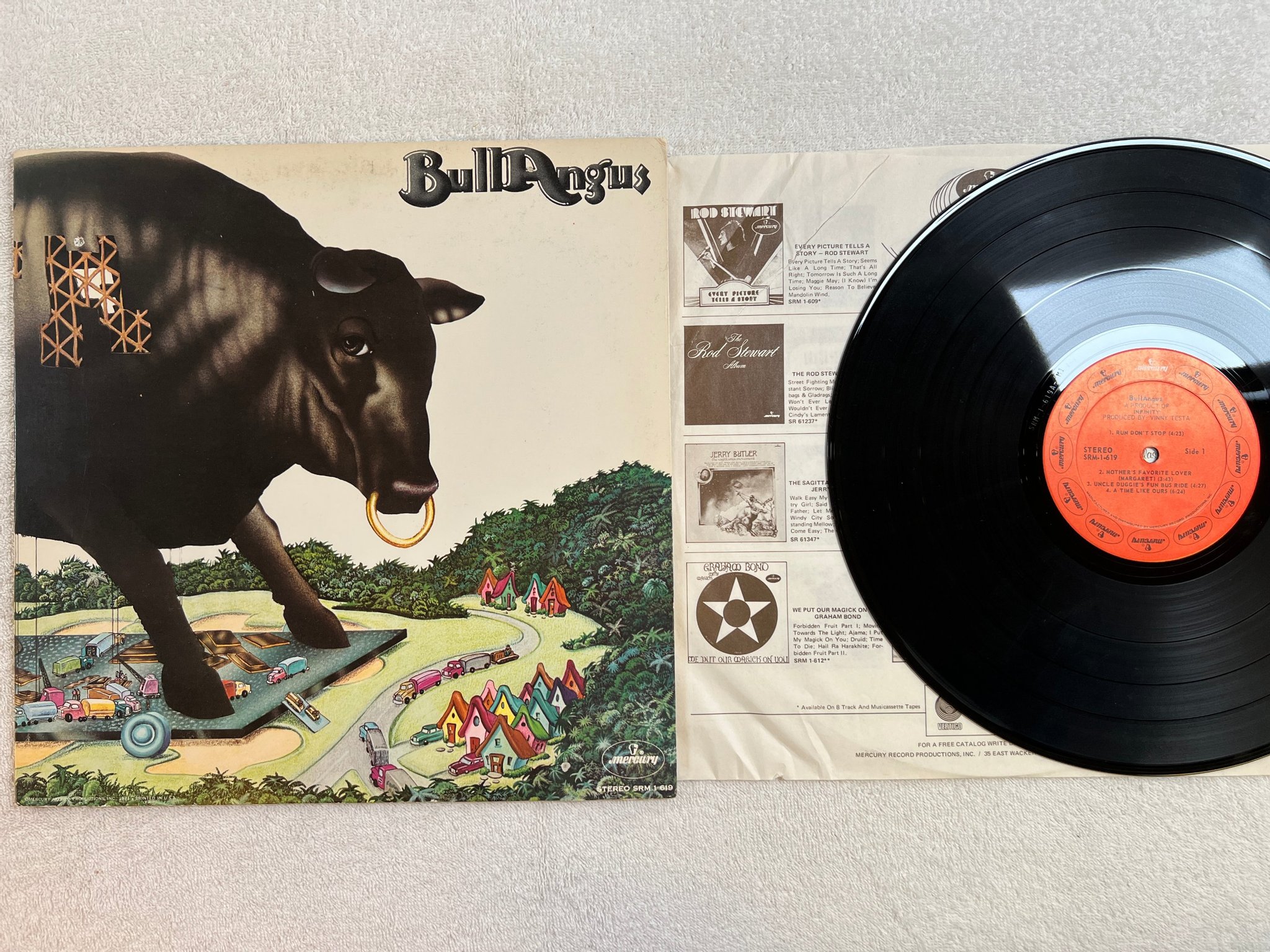 Omslagsbild för skivan BULLANGUS s/t LP -71 US MERCURY SRM-1-619 hard rock 