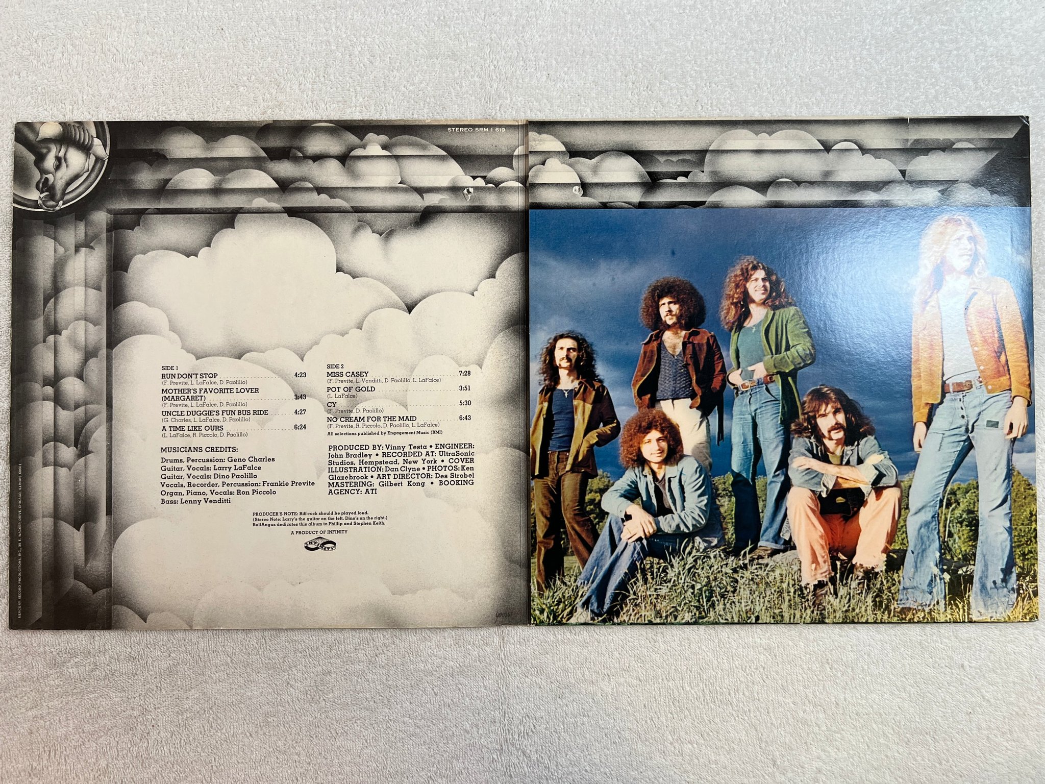 Omslagsbild för skivan BULLANGUS s/t LP -71 US MERCURY SRM-1-619 hard rock 