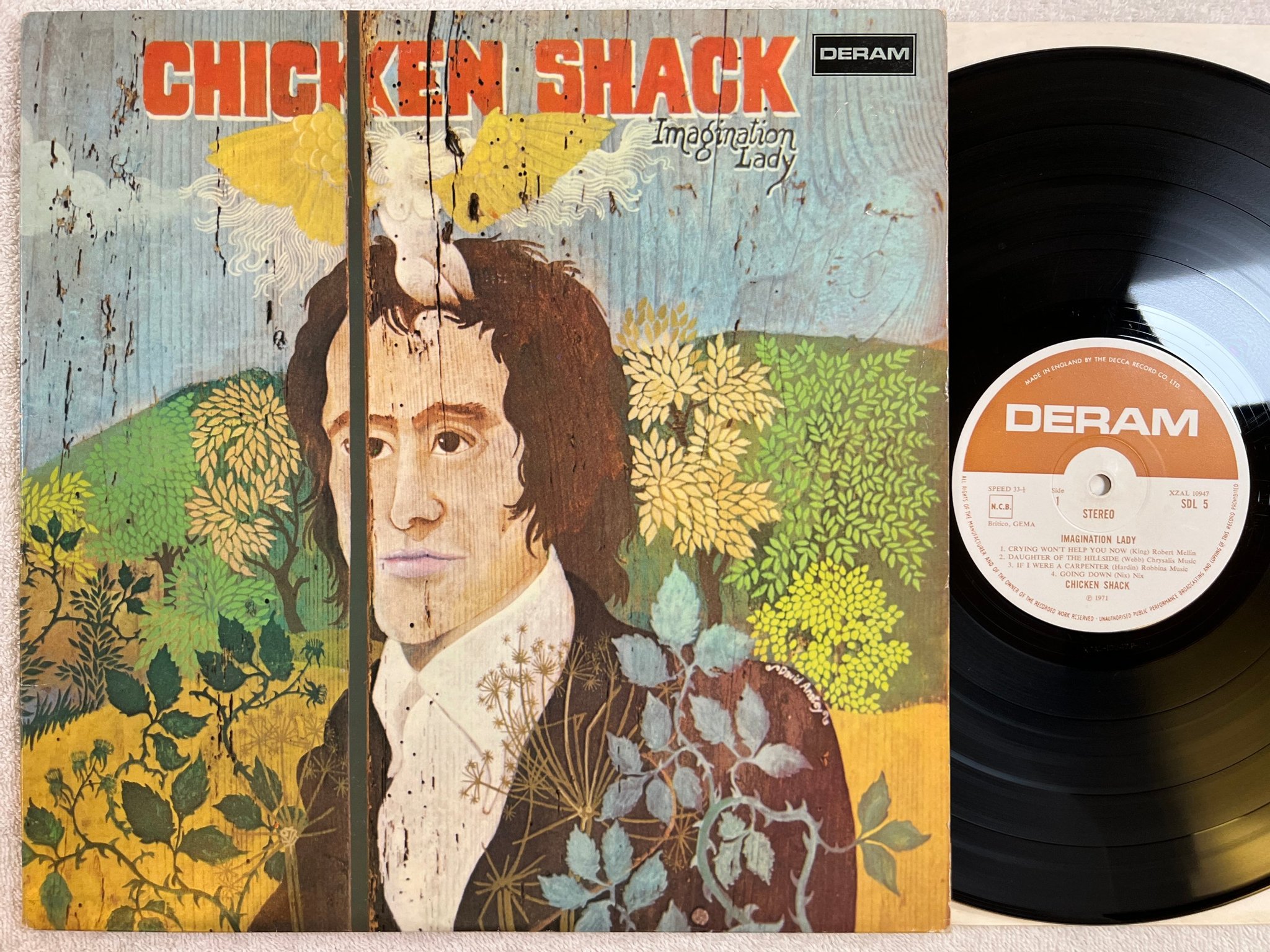 Omslagsbild för skivan CHICKEN SHACK imagination lady LP -71 UK DERAM SDL-5
