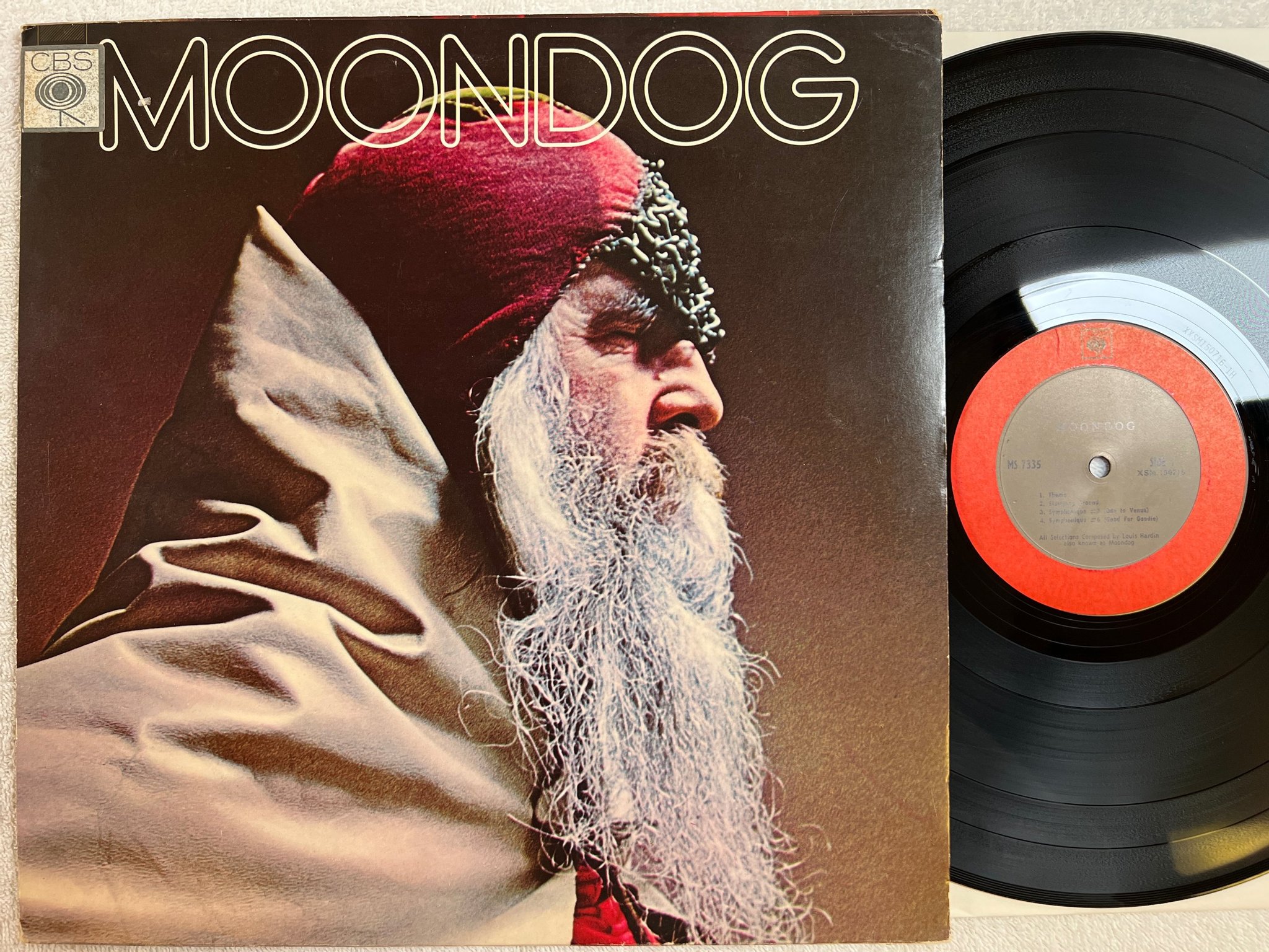 Omslagsbild för skivan MOONDOG s/t LP US COLUMBIA MS 7335 unipak RARE JAZZ 