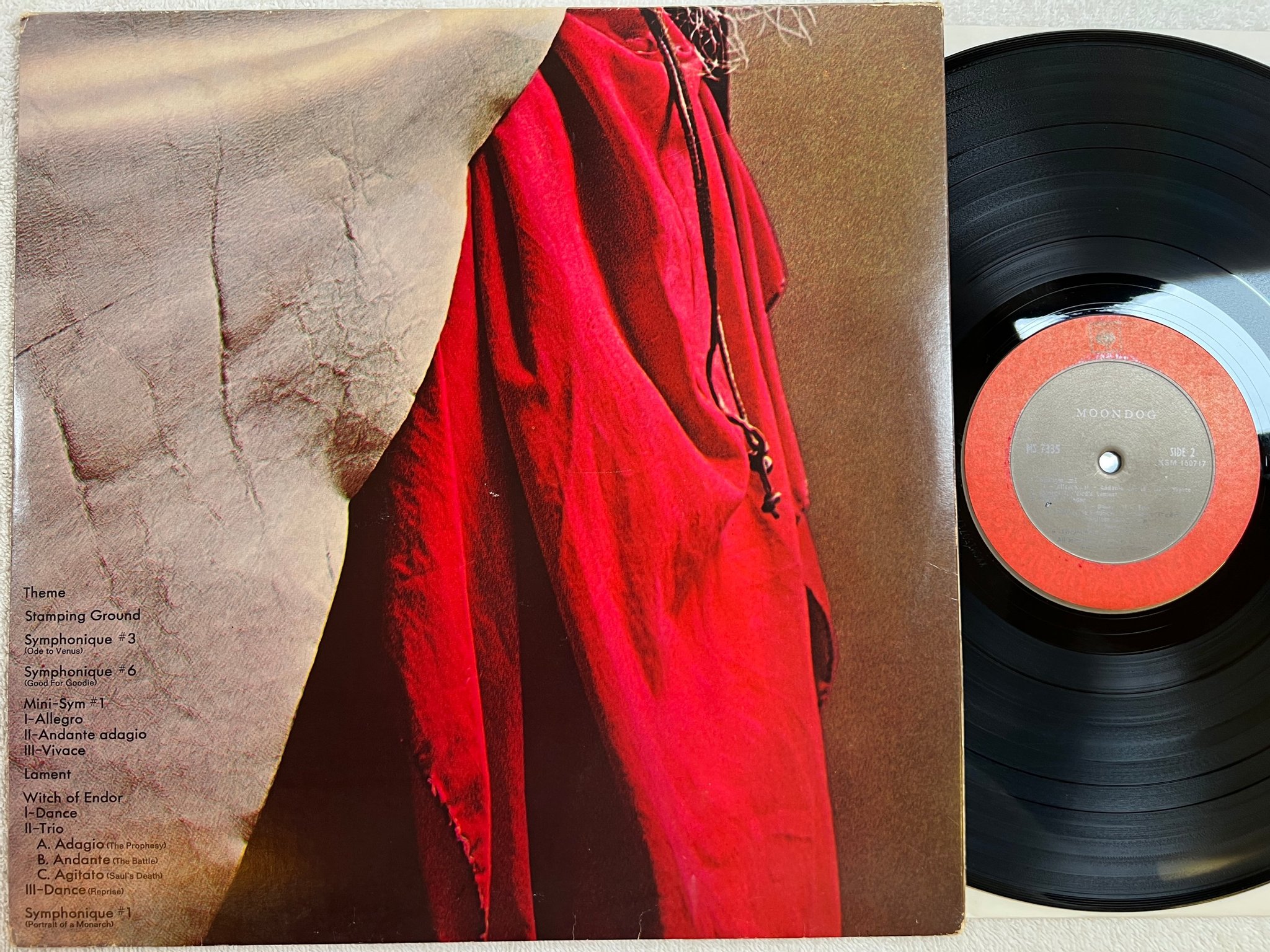 Omslagsbild för skivan MOONDOG s/t LP US COLUMBIA MS 7335 unipak RARE JAZZ 