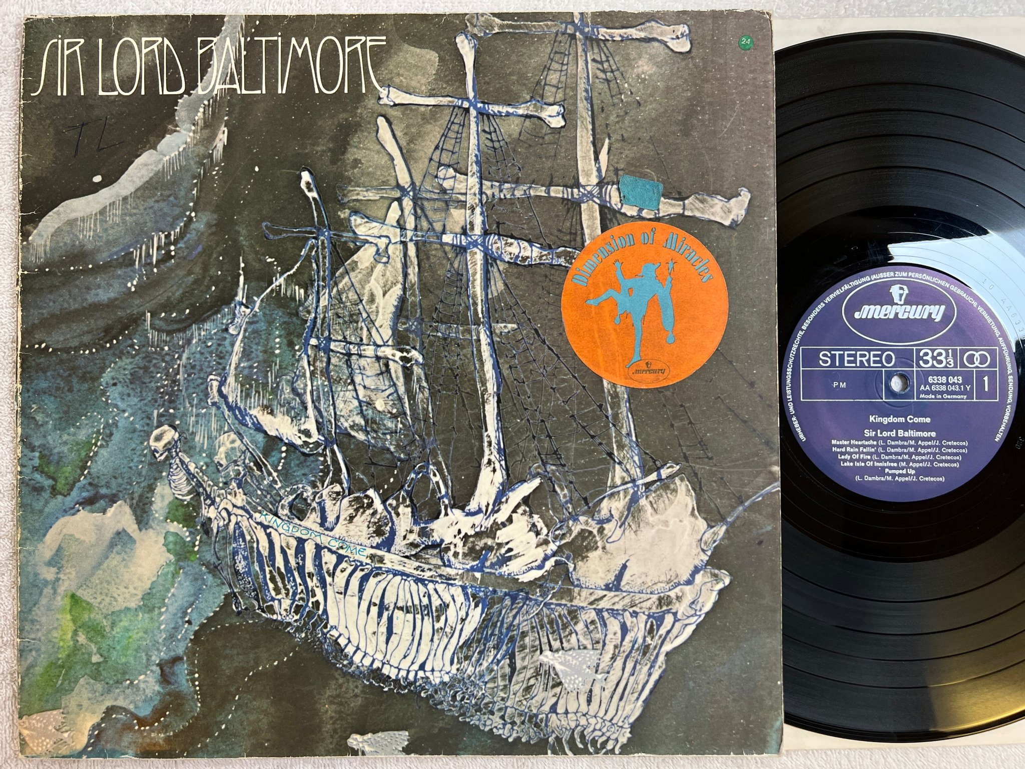 Omslagsbild för skivan SIR LORD BALTIMORE kingdom come LP Ger MERCURY 6338 043