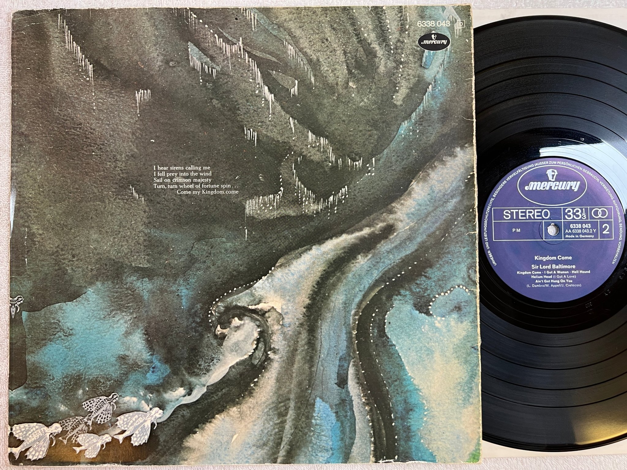 Omslagsbild för skivan SIR LORD BALTIMORE kingdom come LP Ger MERCURY 6338 043