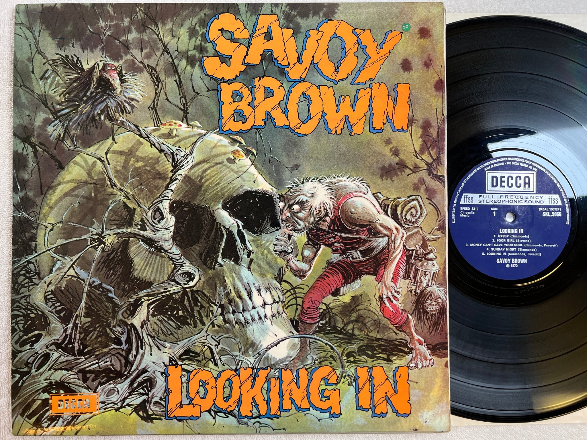 Omslagsbild för skivan SAVOY BROWN looking in LP -70 UK DECCA SKL 5066 