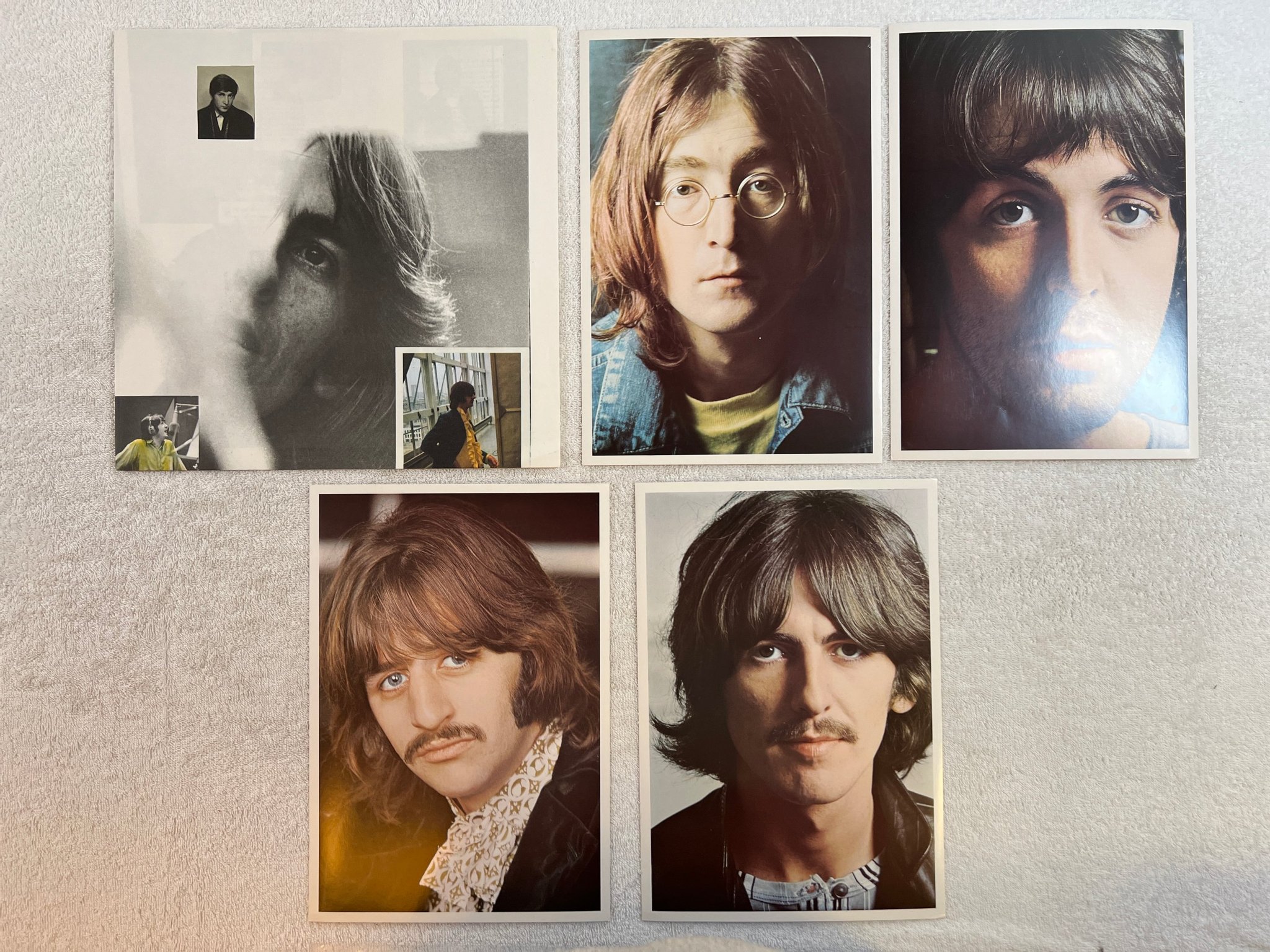 Omslagsbild för skivan THE BEATLES white album 2xLP re Ger APPLE 1C 172-04 173/74  complete w/ inserts 