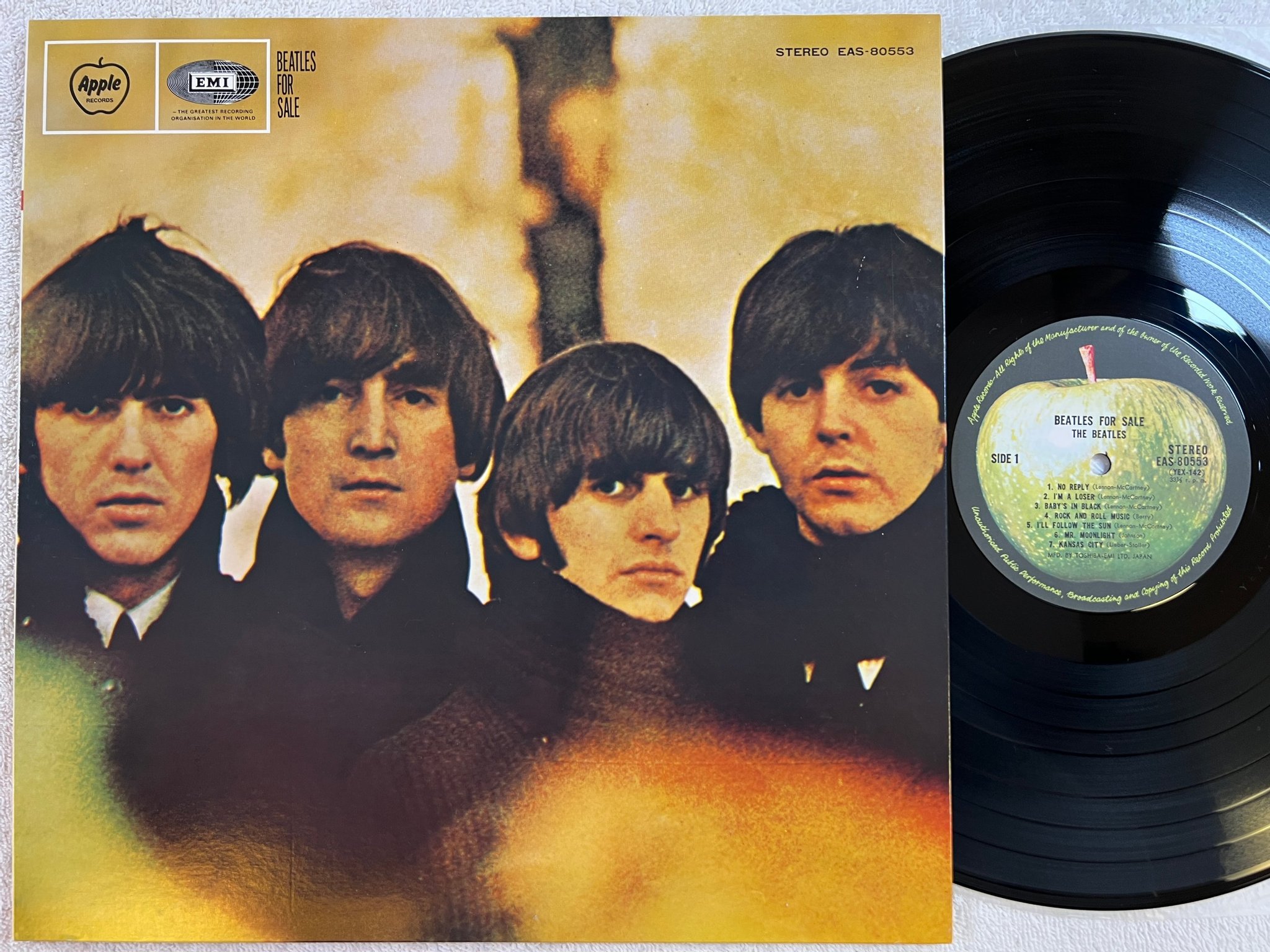 Omslagsbild för skivan THE BEATLES for sale LP -76 Japan APPLE EAS-80553 