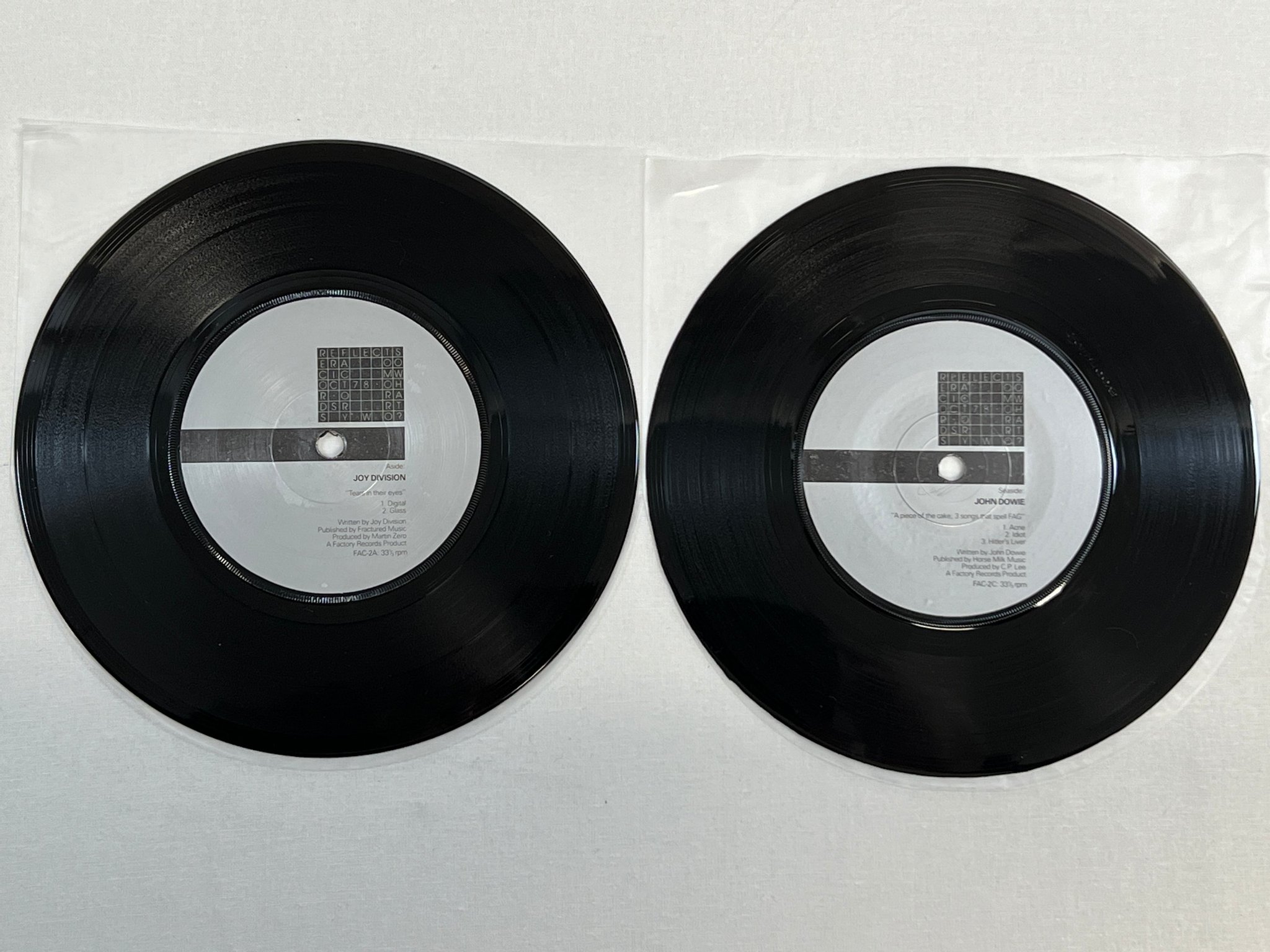 Omslagsbild för skivan V/A A Factory Sample  2x7"single -79 UK FACTORY FAC-2 mega rare ! !JOY DIVISION