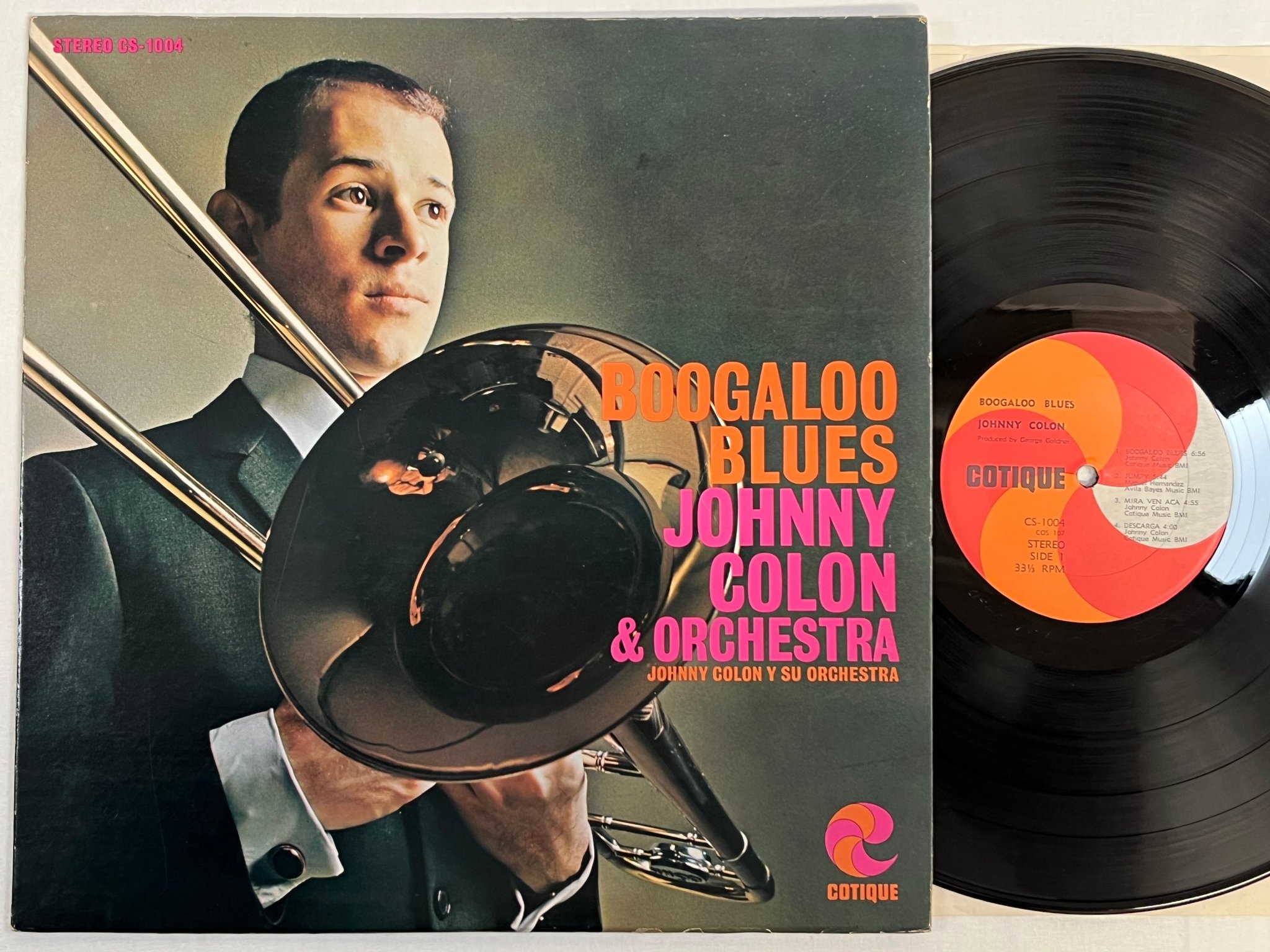 Omslagsbild för skivan JOHNNY COLON boogaloo blues LP -67 US COTIQUE CS 1004 rare ! ! ! 