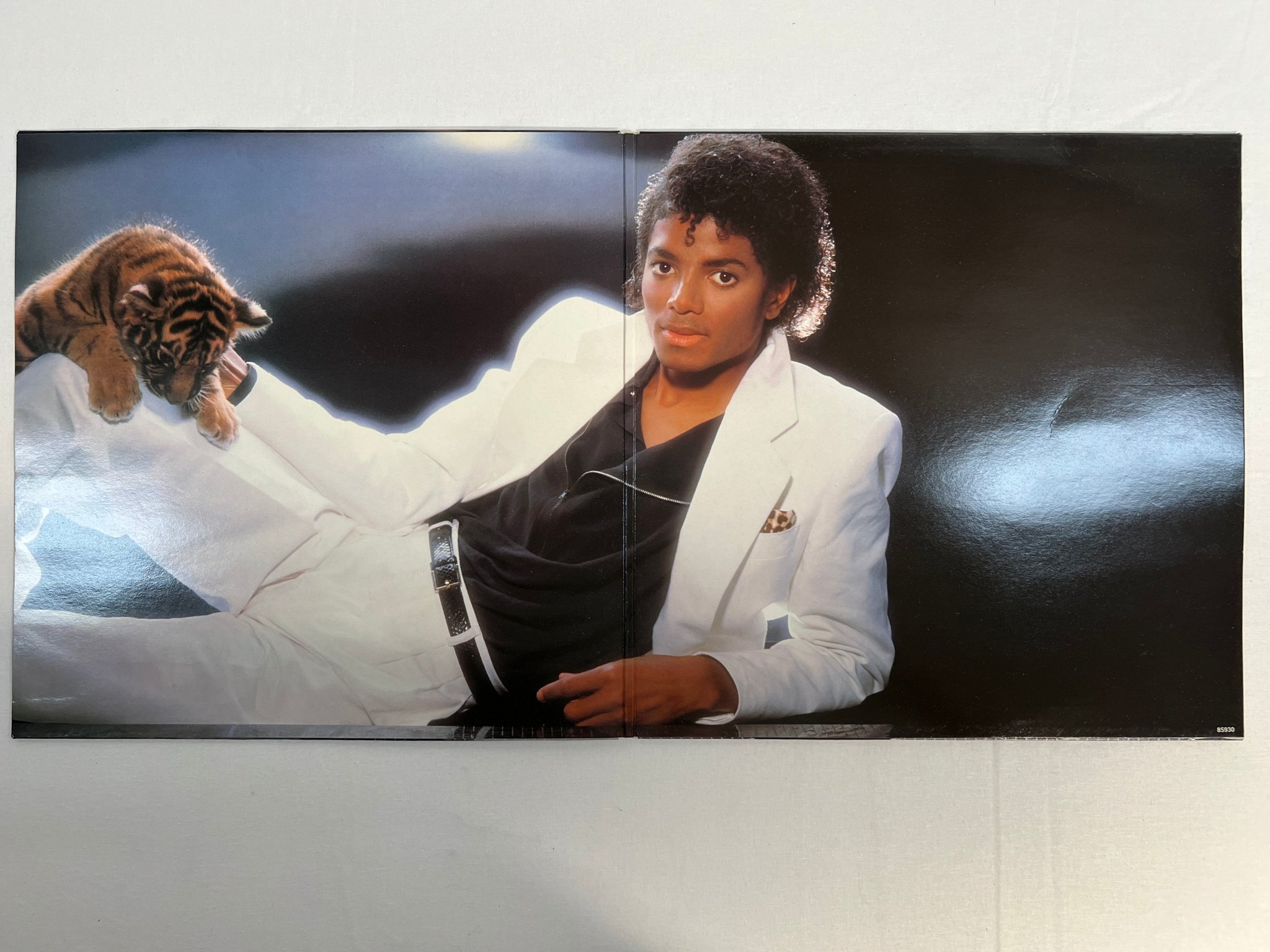 Omslagsbild för skivan MICHAEL JACKSON thriller LP -82 Hol EPIC EPC 85930 