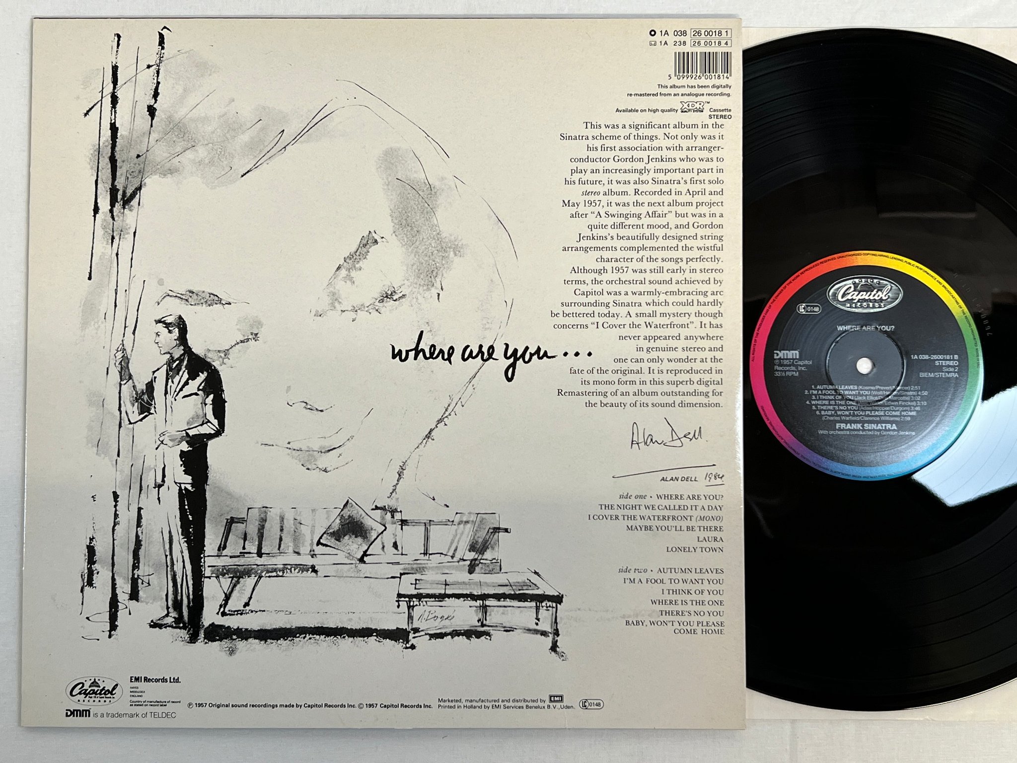 Omslagsbild för skivan FRANK SINATRA where are you? LP re DMM CAPITOL 1A 038 2600181