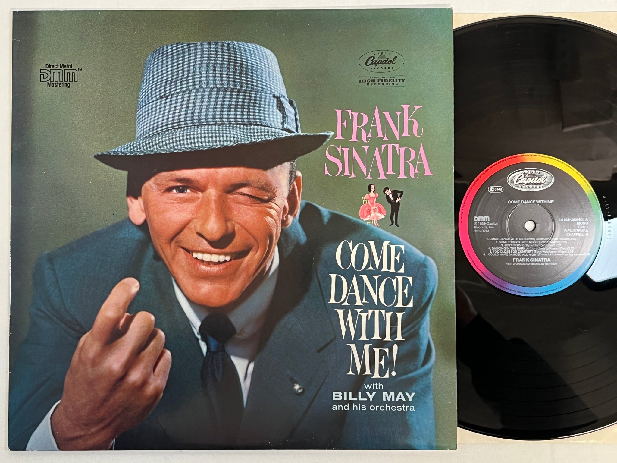 Omslagsbild för skivan FRANK SINATRA come dance with me LP re DMM CAPITOL 1A 038 2600801