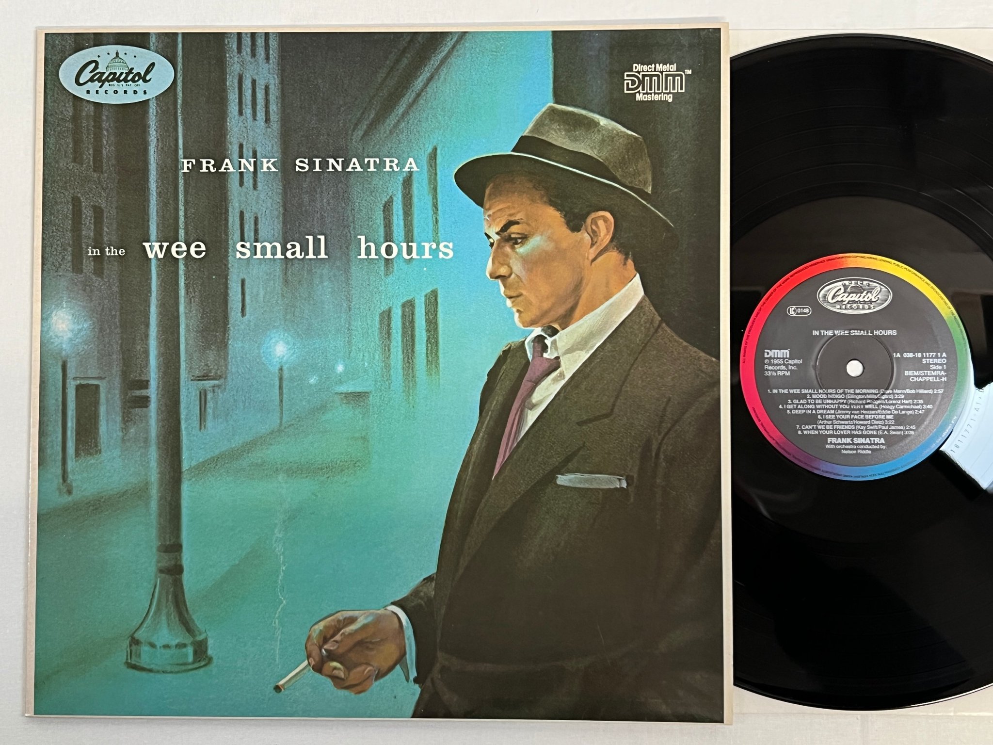 Omslagsbild för skivan FRANK SINATRA in the wee small hours LP  re DMM CAPITOL 1A 038 1811771