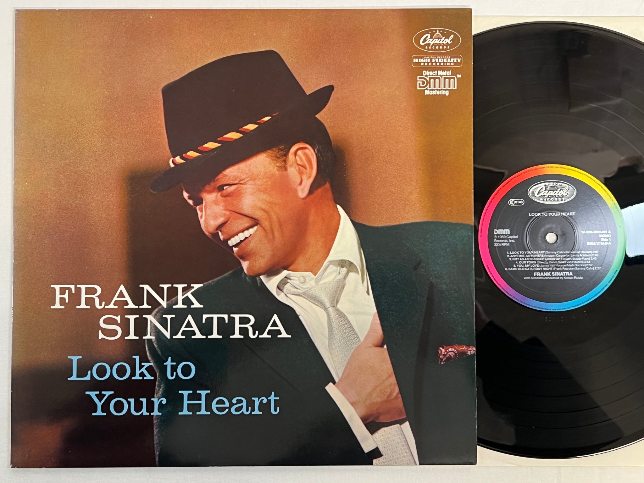 Omslagsbild för skivan FRANK SINATRA look to your heart LP re DMM CAPITOL 1A 038 2601401