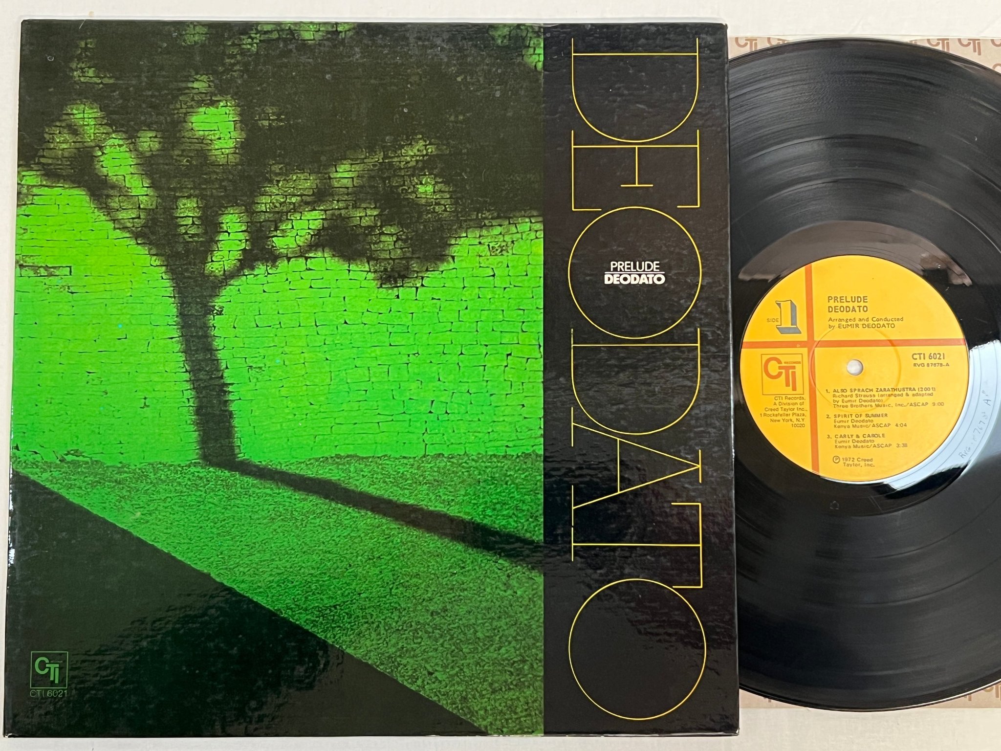 Omslagsbild för skivan DEODATO prelude LP -72 US CTI 6021