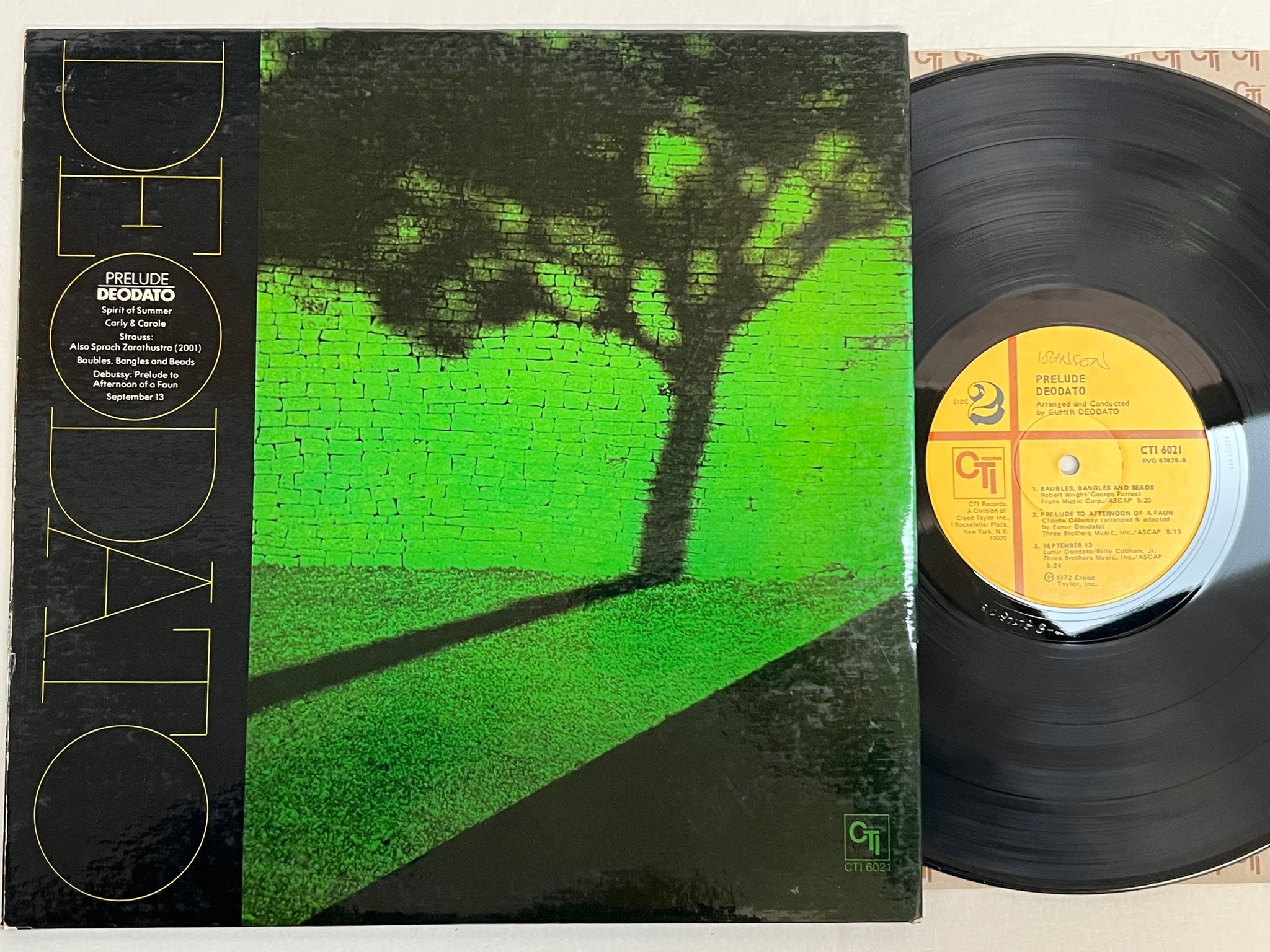 Omslagsbild för skivan DEODATO prelude LP -72 US CTI 6021