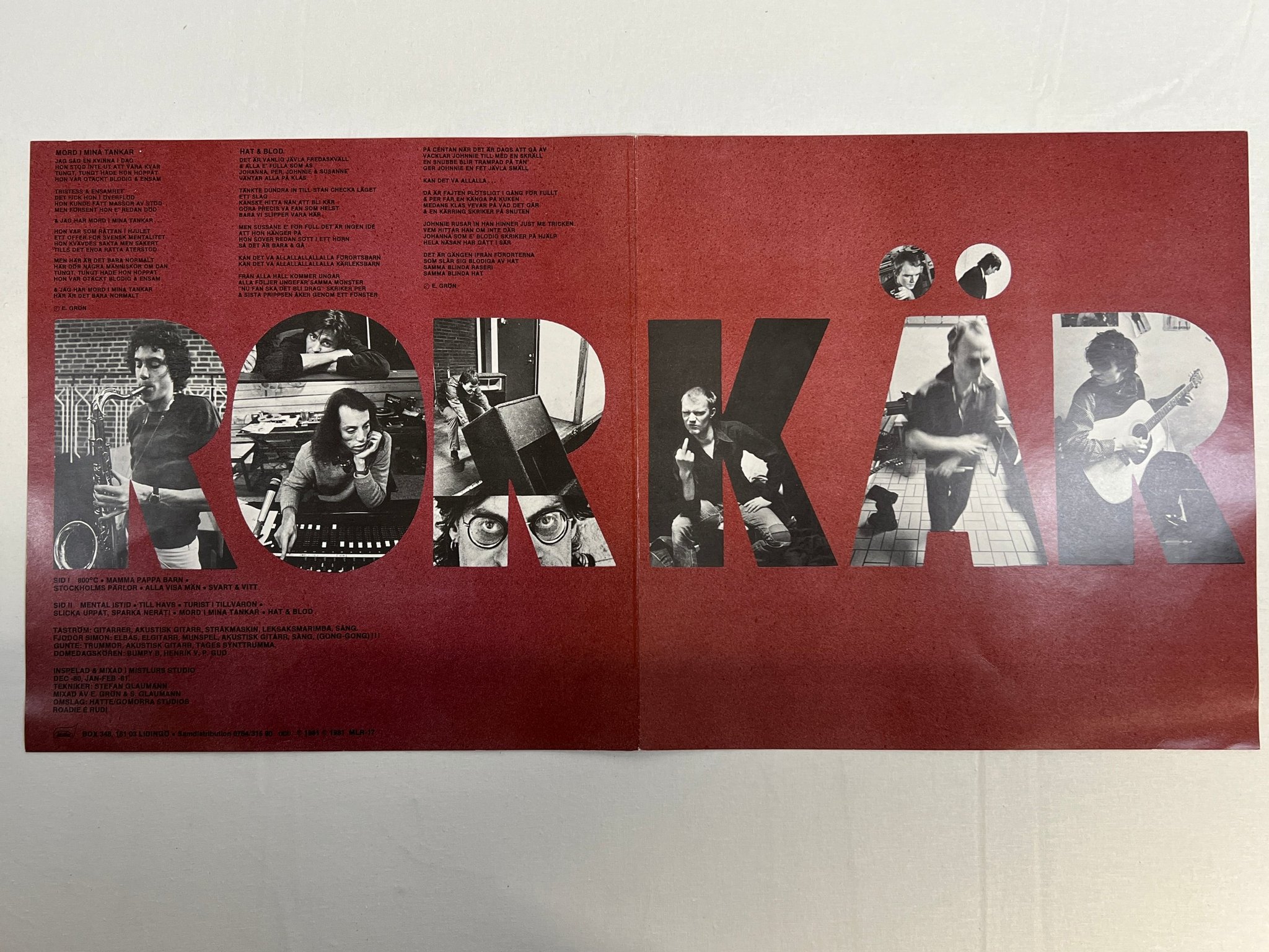 Omslagsbild för skivan EBBA GRÖN kärlek och uppror LP -81 Swe MISTLUR MLR-17 