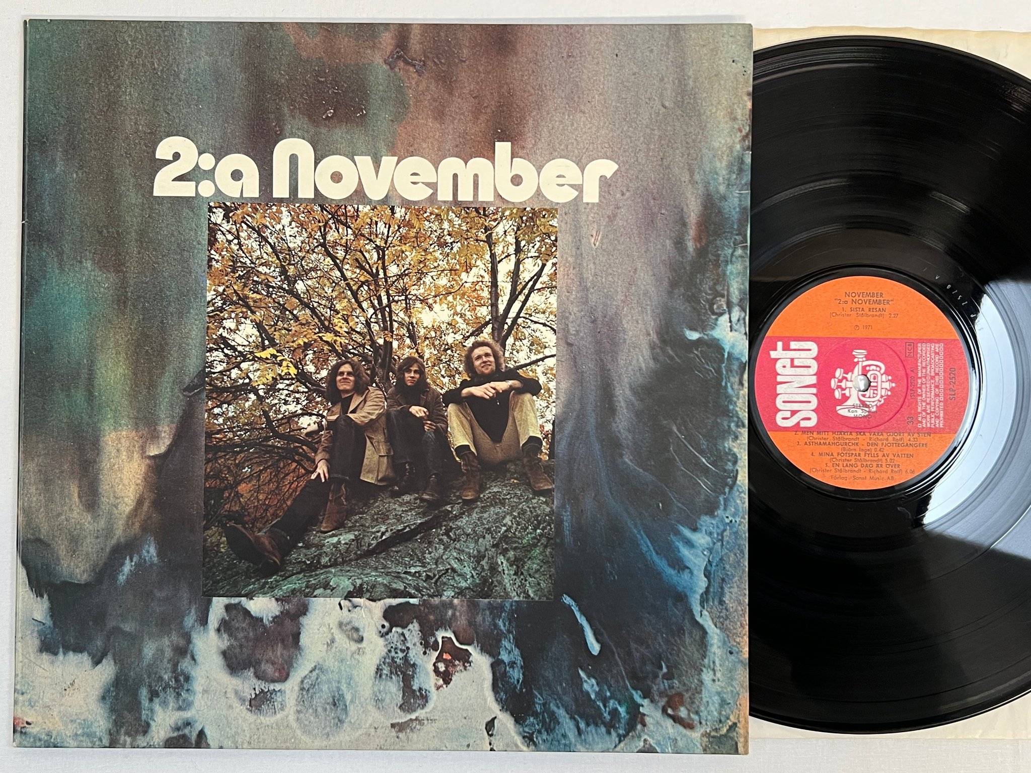 Omslagsbild för skivan NOVEMBER 2:a november LP -71 Swe SONET SLP 2520