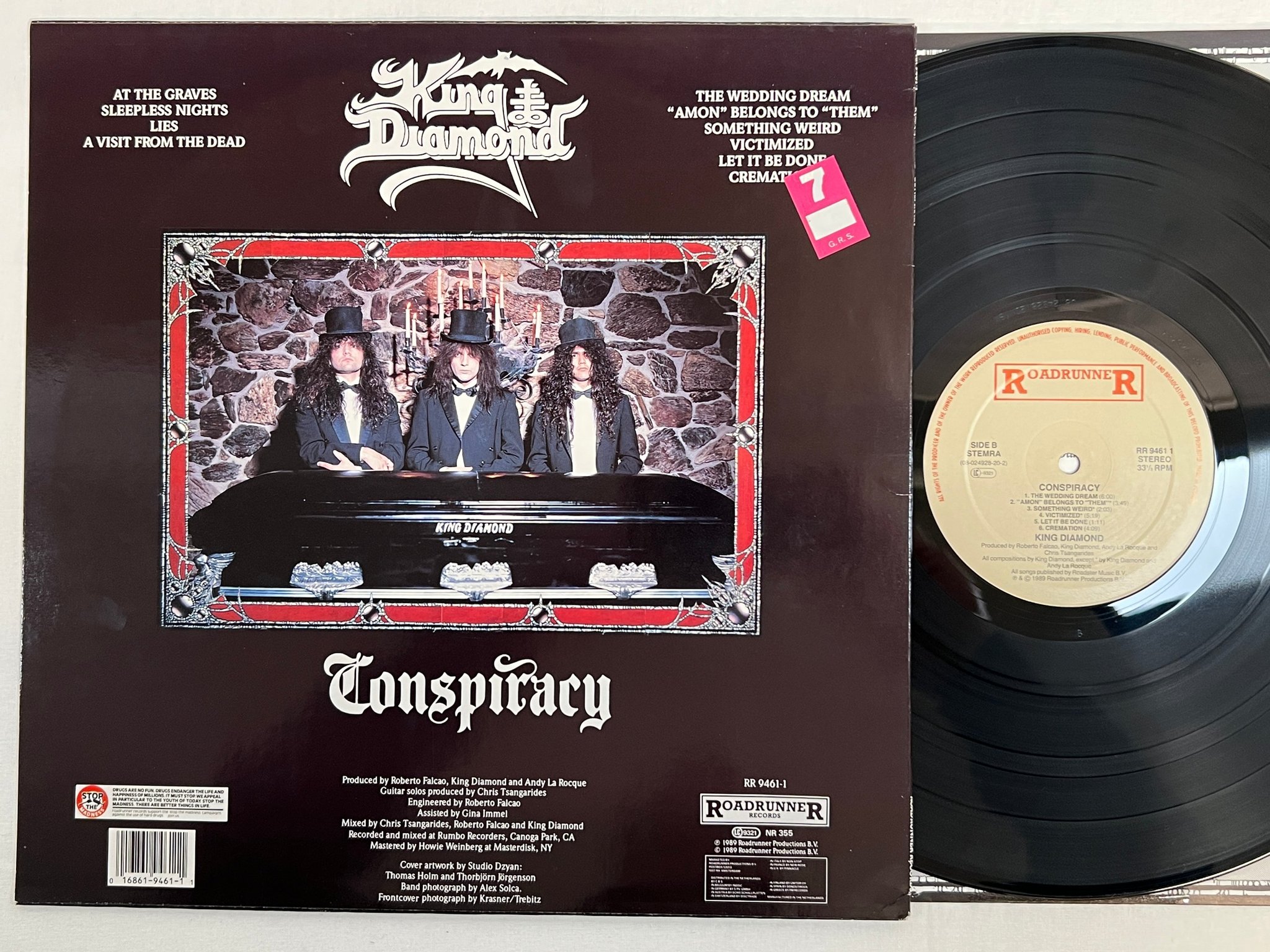 Omslagsbild för skivan KING DIAMOND conspiracy LP -89 Hol ROADRUNNER RR 9461 1
