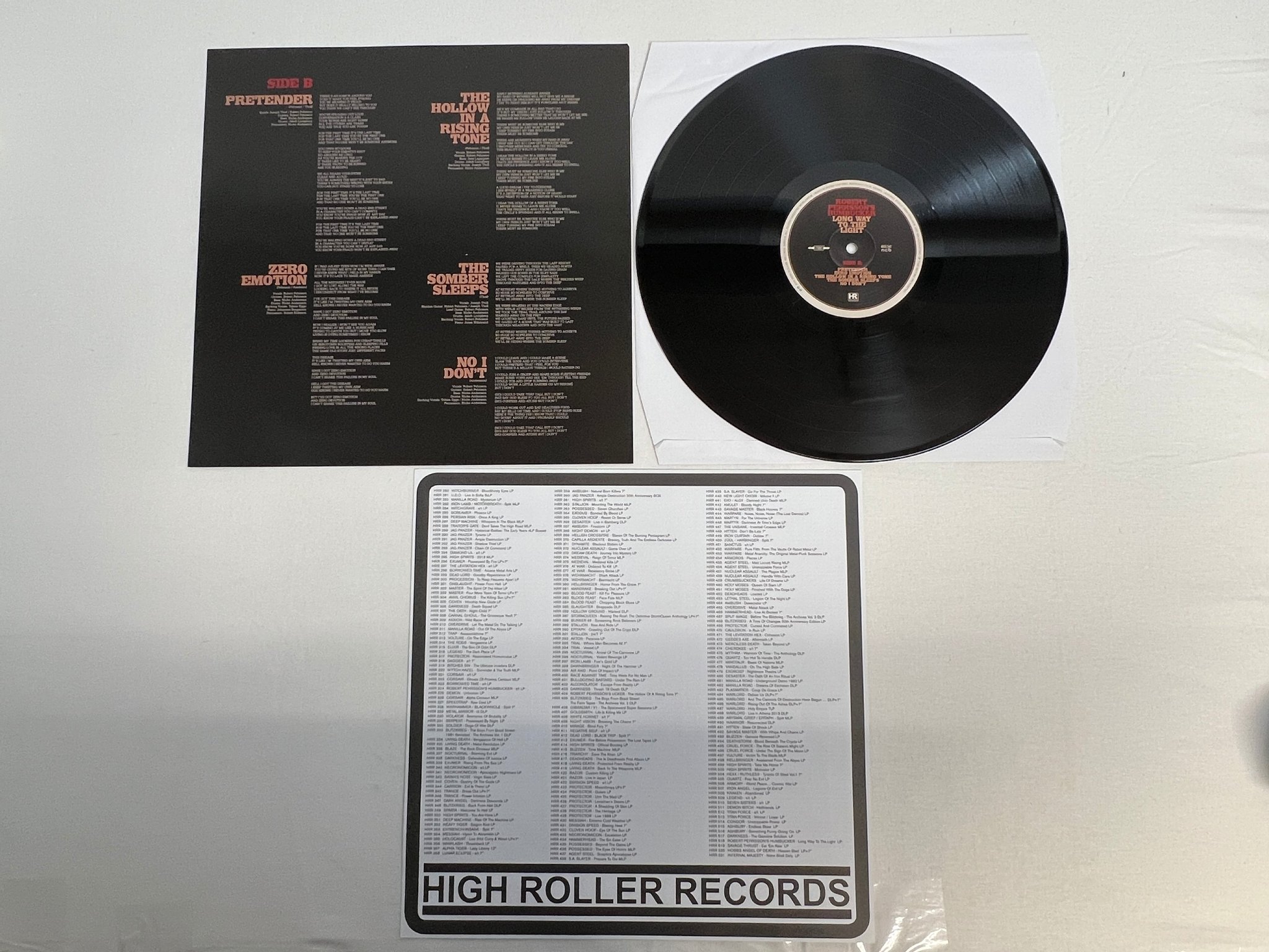 Omslagsbild för skivan ROBERT PEHRSSON'S HUMBUCKER Long Way To The Light LP 2016 high roller HRR518