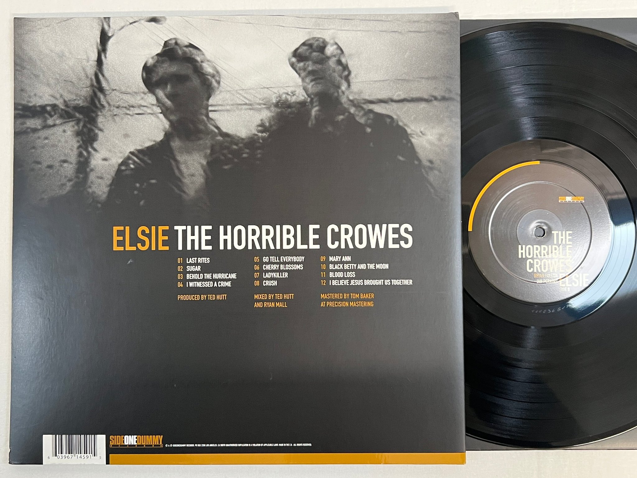 Omslagsbild för skivan THE HORRIBLE CROWS Elsie LP 2011 side one dummy sd1459-1
