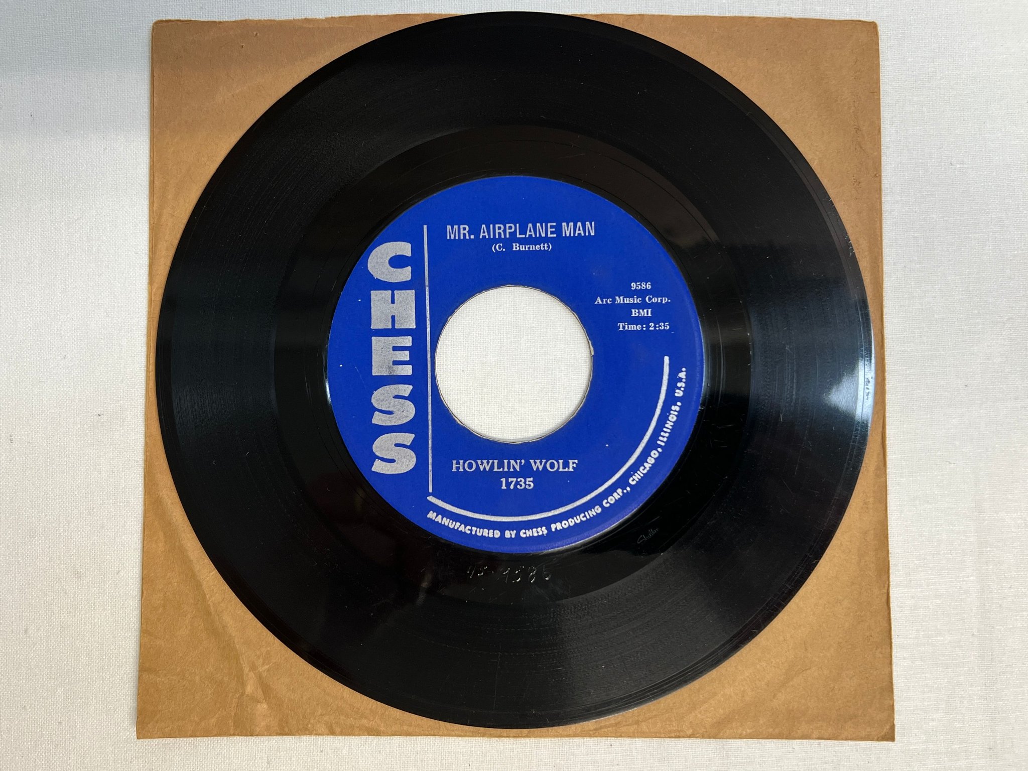 Omslagsbild för skivan HOWLIN WOLF I've Been Abused 7"single -59 US CHESS 1735 blues