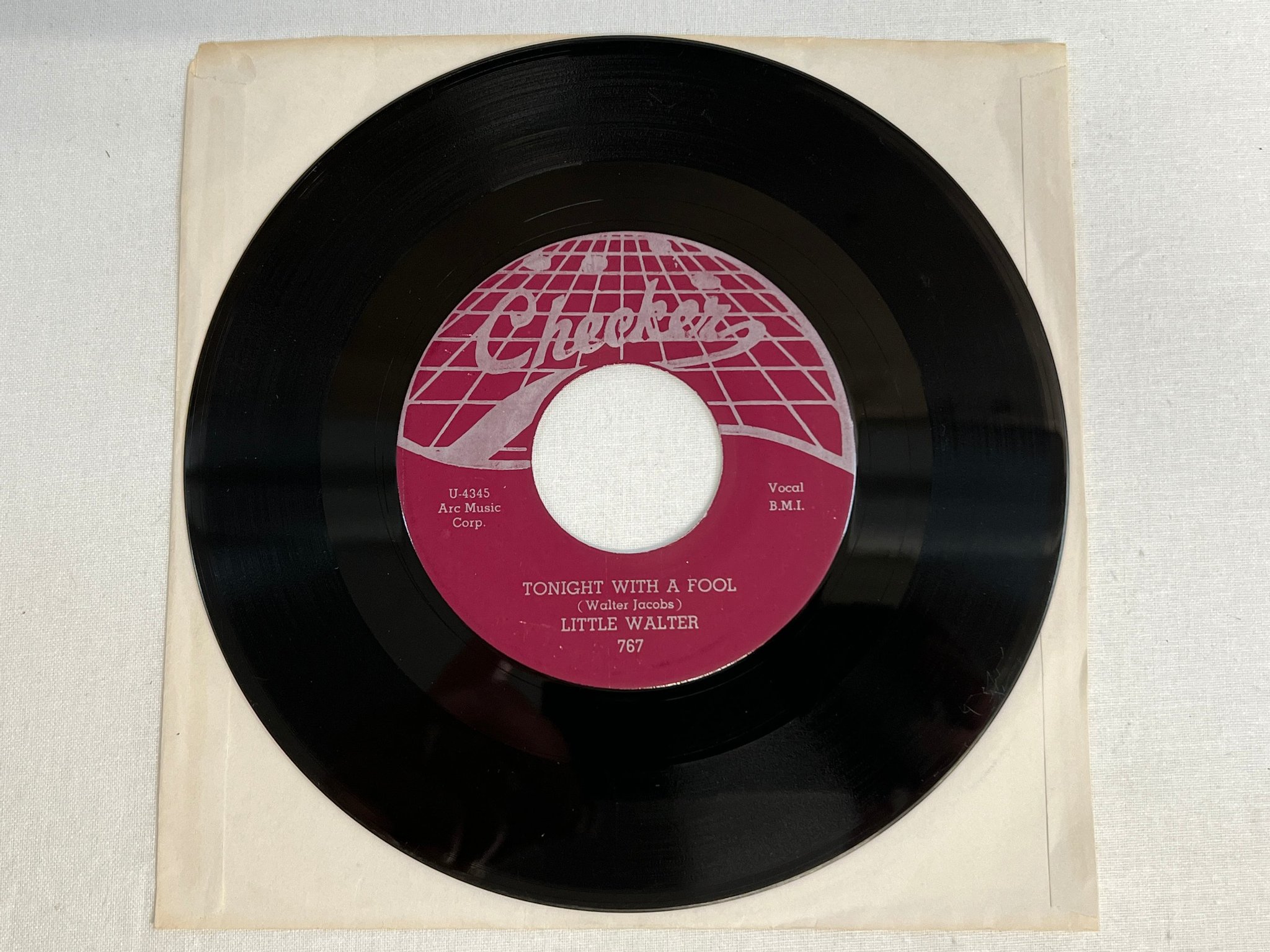 Omslagsbild för skivan LITTLE WALTER Don't Have To Hunt No More 7"single US CHECKER 767 rare blues