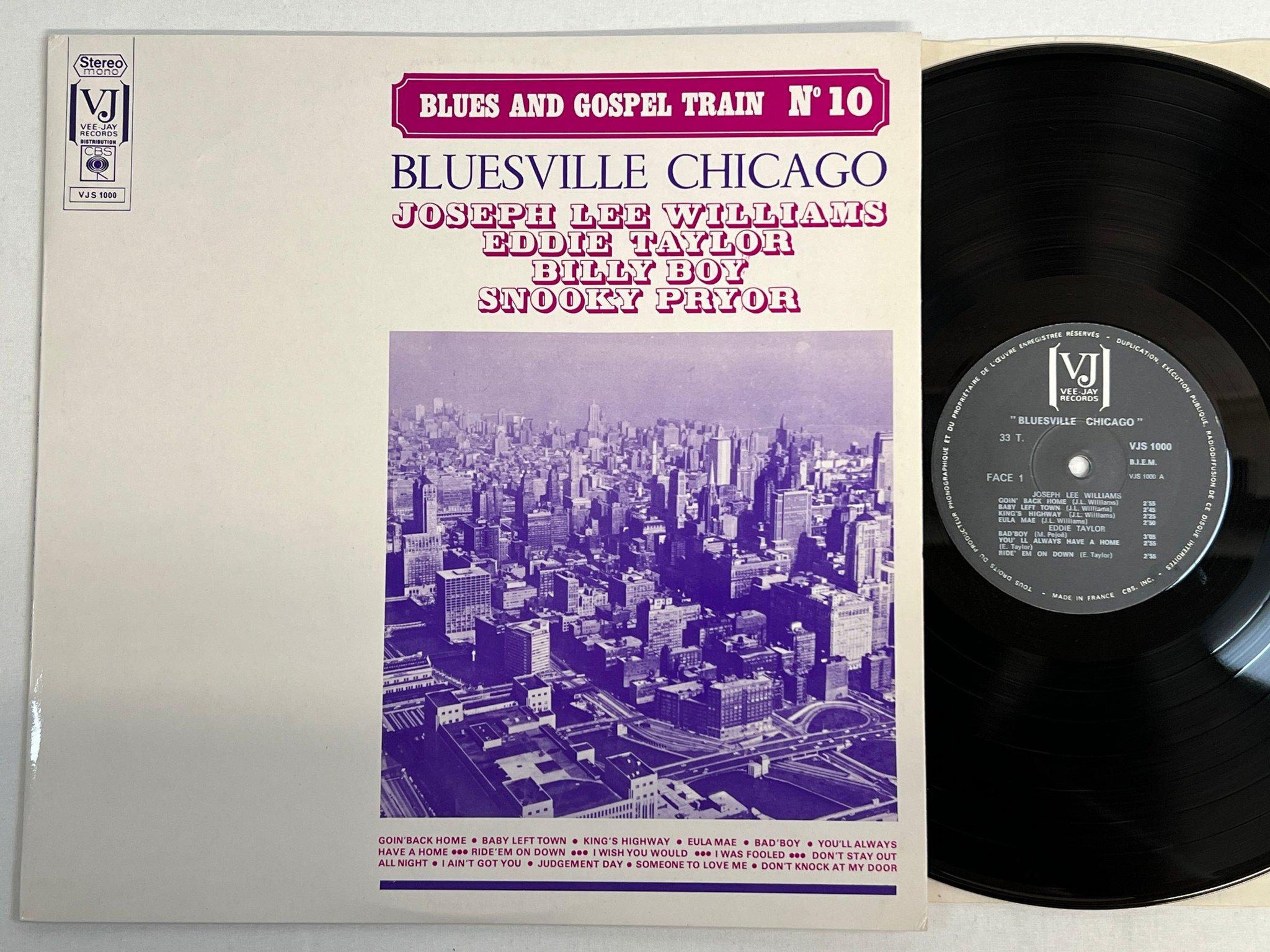 Omslagsbild för skivan V/A bluesville Chicago LP -70 Fra VEE JAY VJS 1000 