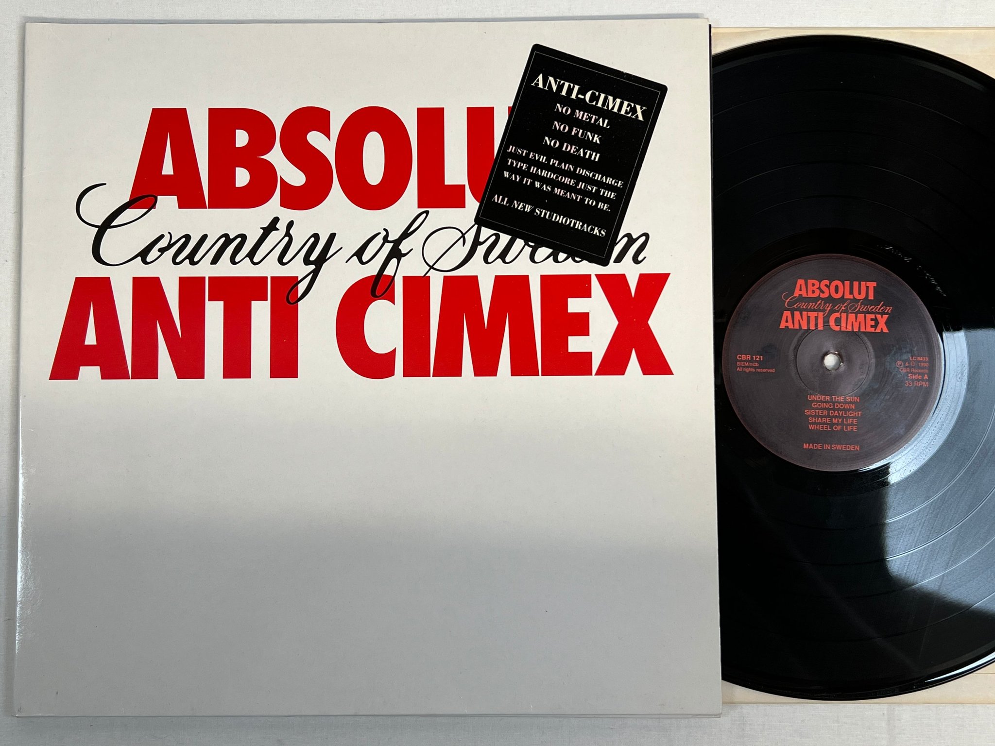 Omslagsbild för skivan ANTI CIMEX absolut LP -90 CBR 121 rare punk ! ! 