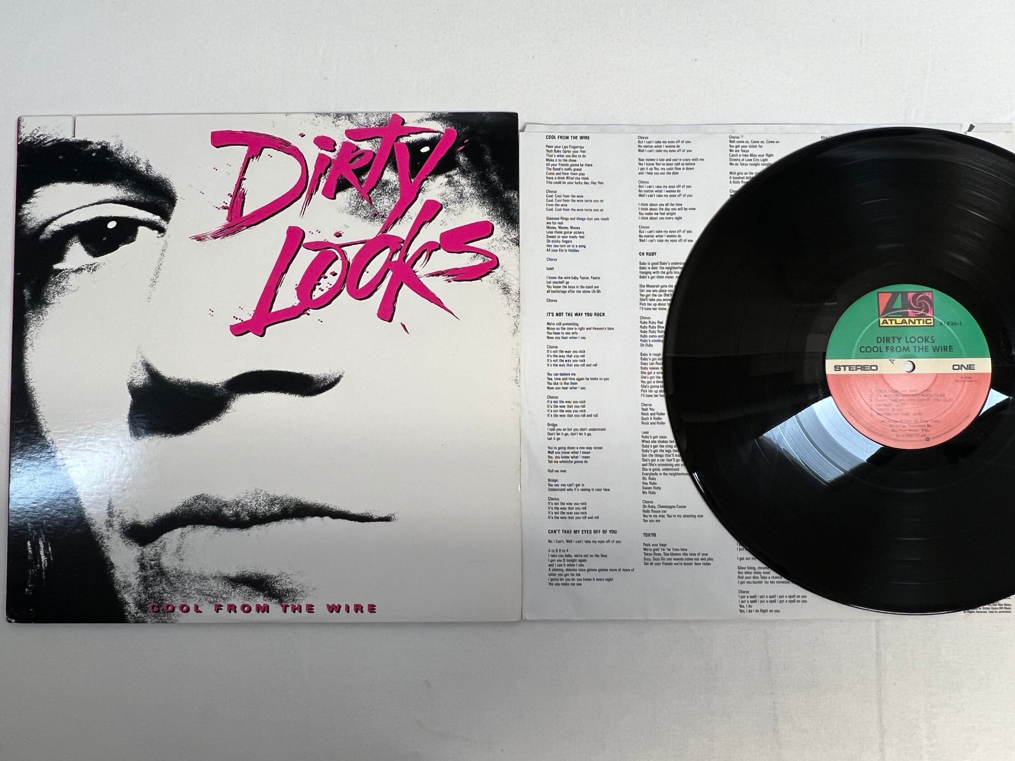 Omslagsbild för skivan DIRTY LOOKS cool from the wire LP -88 US ATLANTIC 81836-1