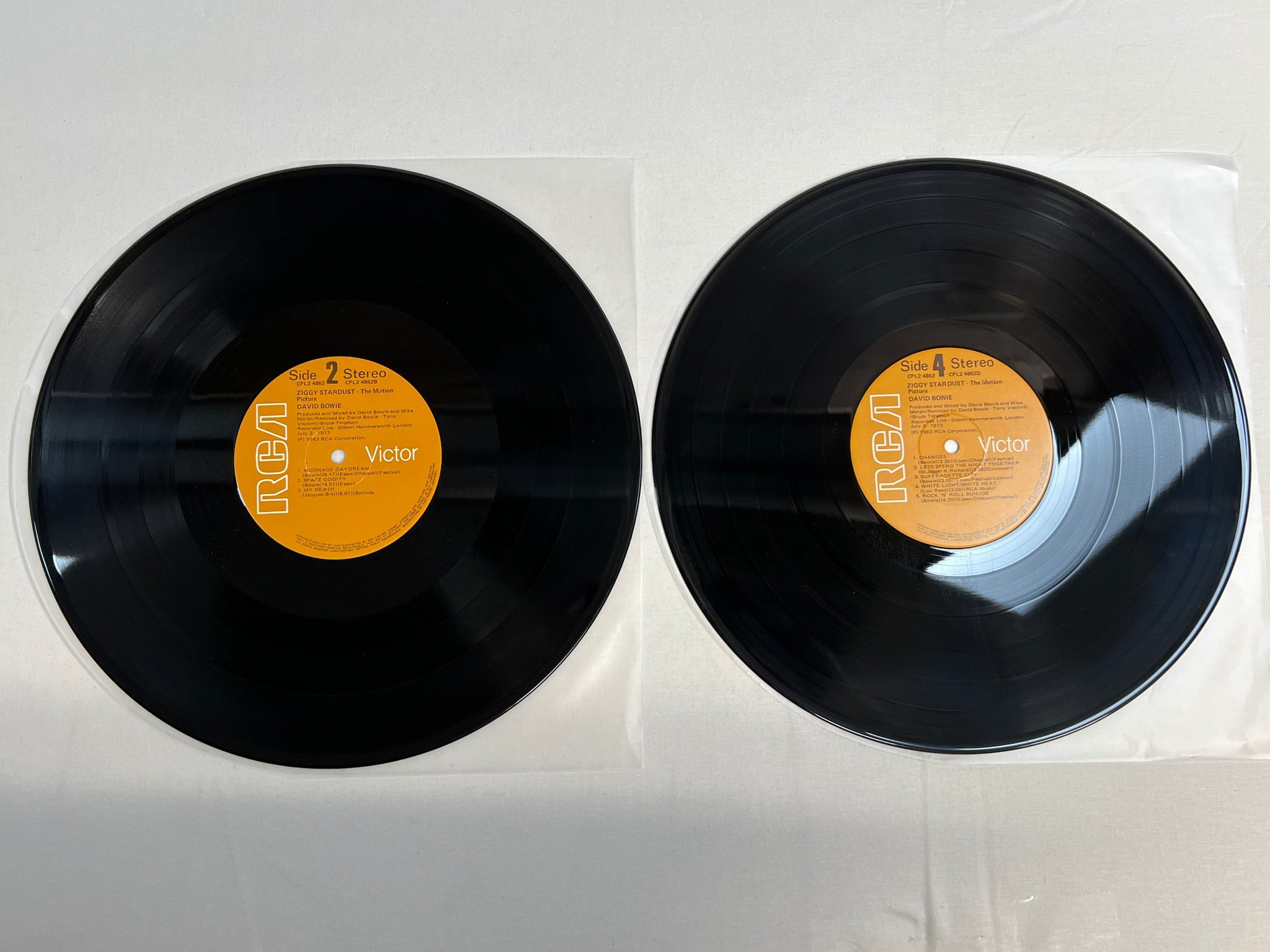 Omslagsbild för skivan DAVID BOWIE ziggy stardust the motion picture 2xLP -83 New Zealand CPL2-4862 ** 