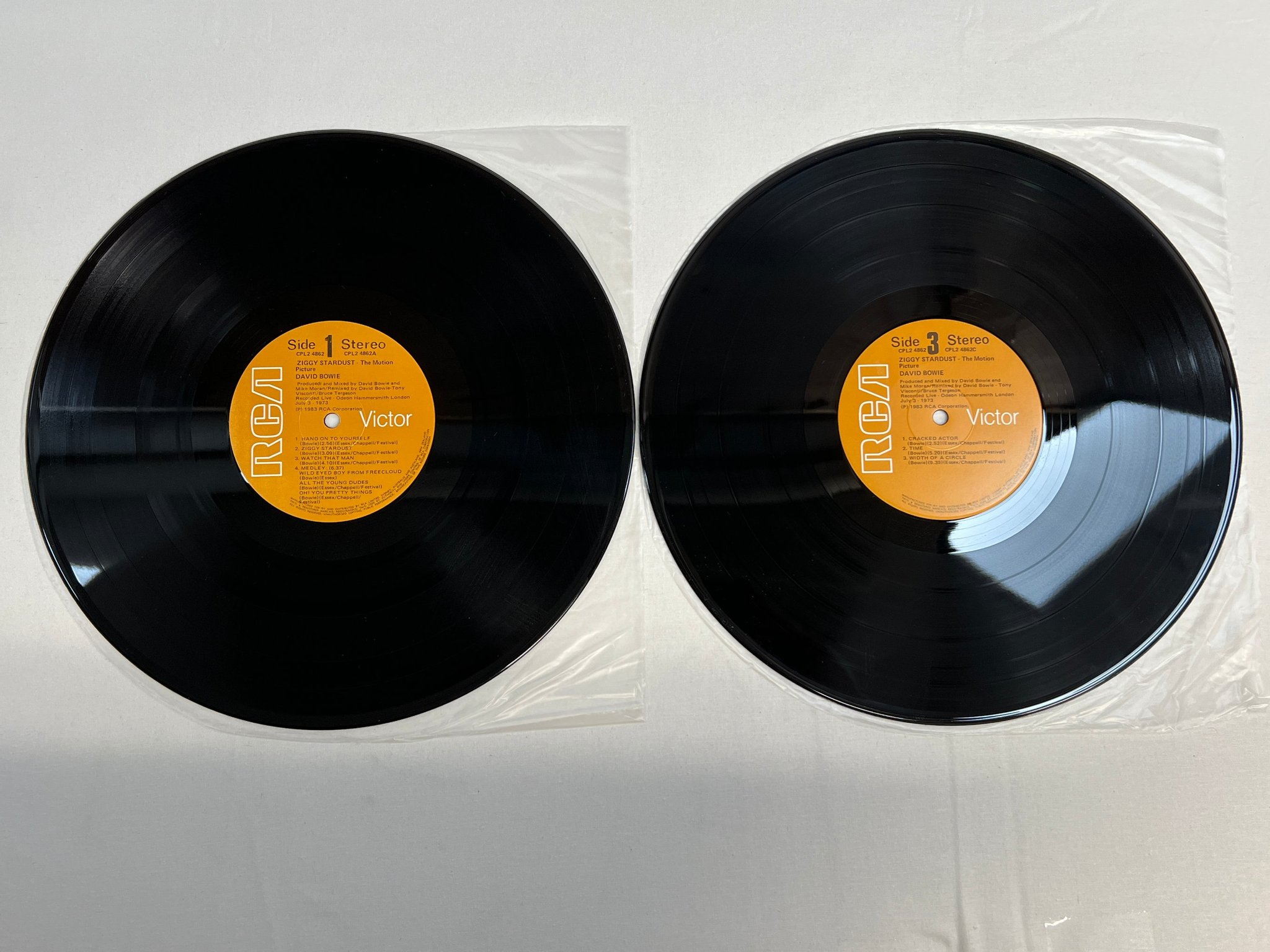 Omslagsbild för skivan DAVID BOWIE ziggy stardust the motion picture 2xLP -83 New Zealand CPL2-4862 ** 