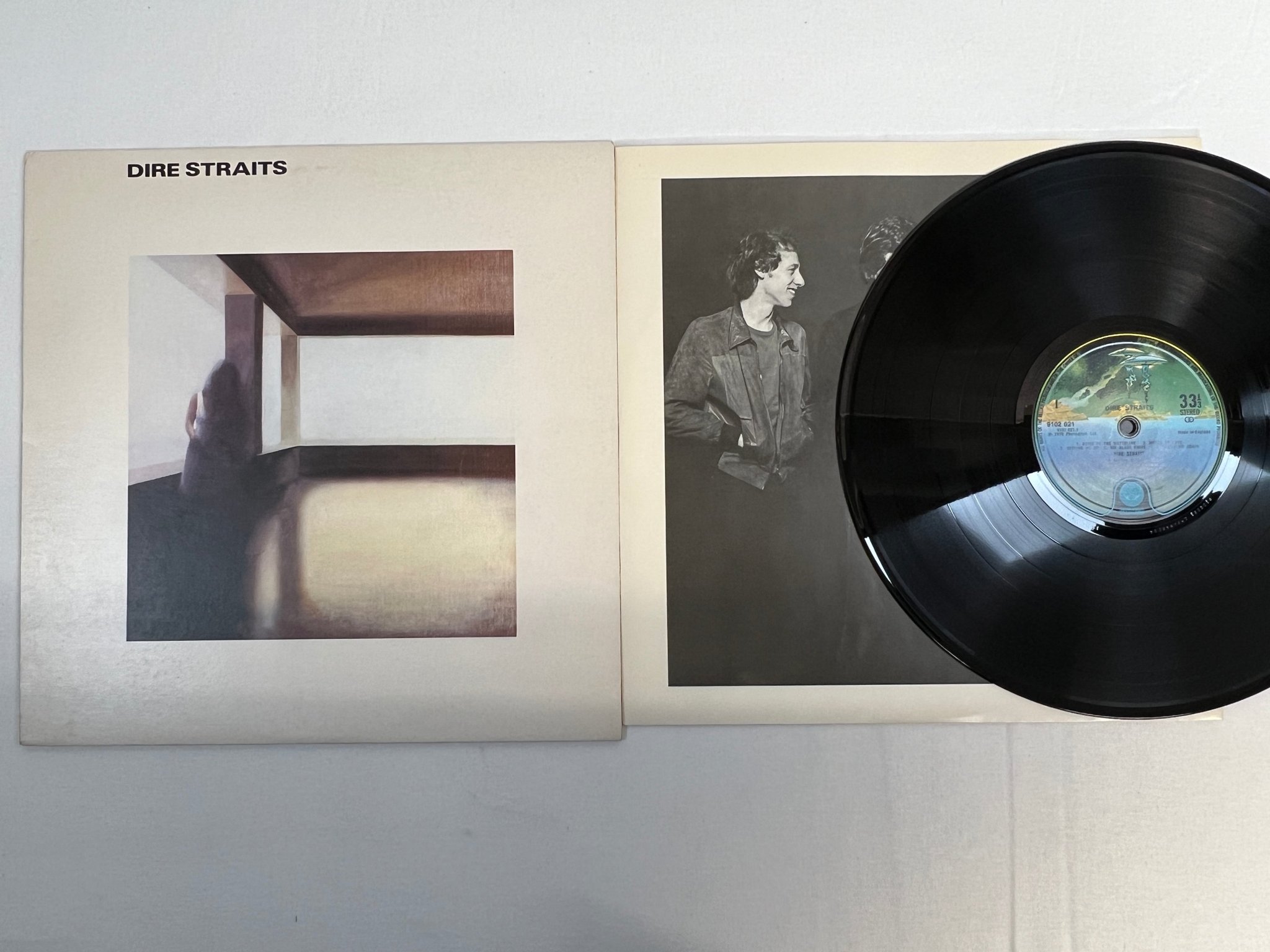 Omslagsbild för skivan DIRE STRAITS s/t LP -78 UK VERTIGO 9102 021 "sultans of swing"