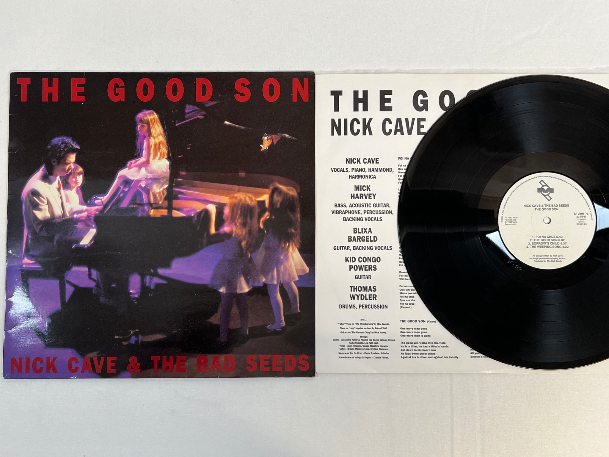 Omslagsbild för skivan NICK CAVE & THE BAD SEEDS the good son LP -90 ncb MIUTE STUMM-76