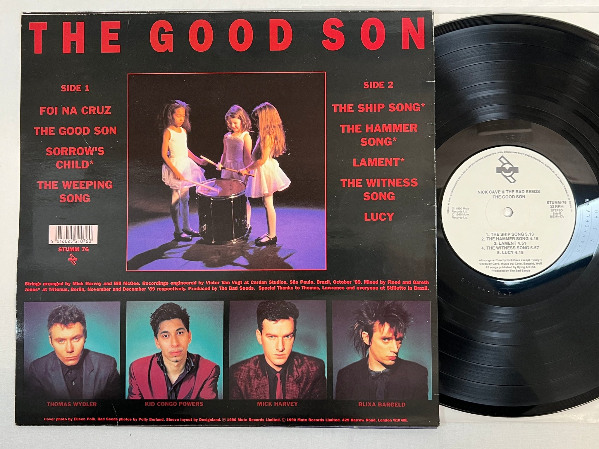 Omslagsbild för skivan NICK CAVE & THE BAD SEEDS the good son LP -90 ncb MIUTE STUMM-76
