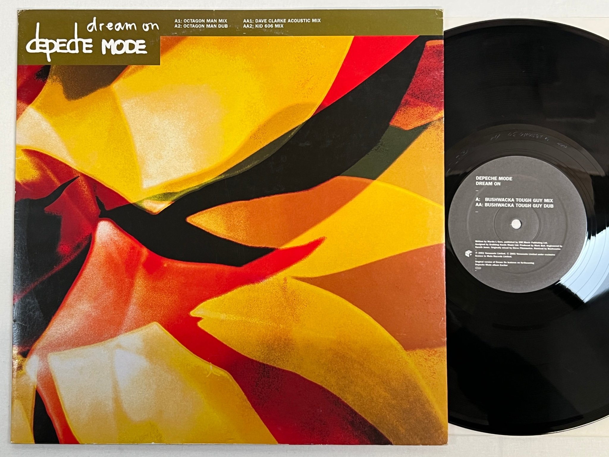 Omslagsbild för skivan DEPECHE MODE Dream On 12"single 2001 promo MUTE PXL12Bong30