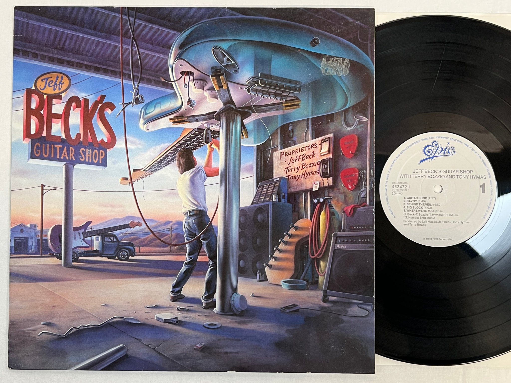 Omslagsbild för skivan JEFF BECK'S GUITAR SHOP LP -89 Hol EPIC 4634721